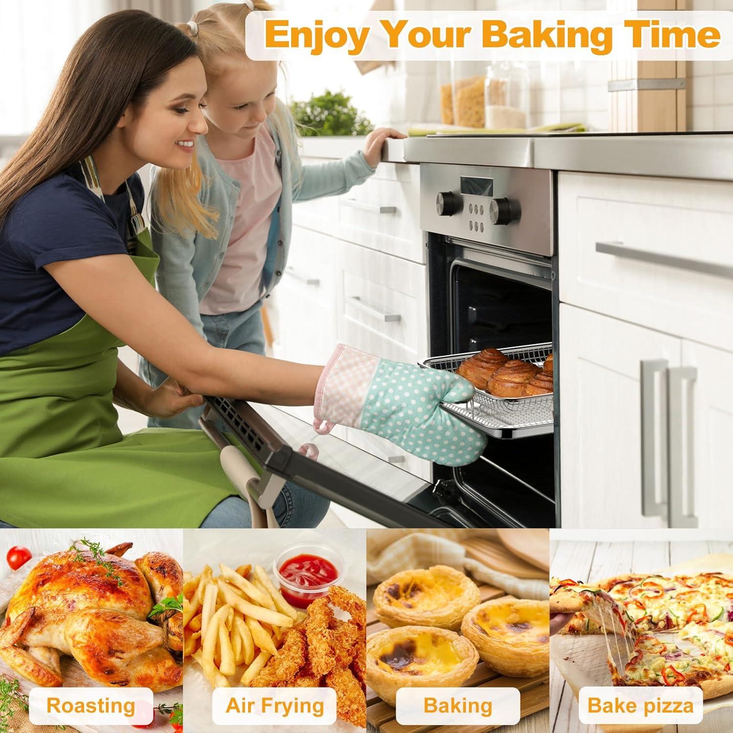 Cesta de Freidora de Aire DONGULI 32.5x24.4 cm Acero Inoxidable