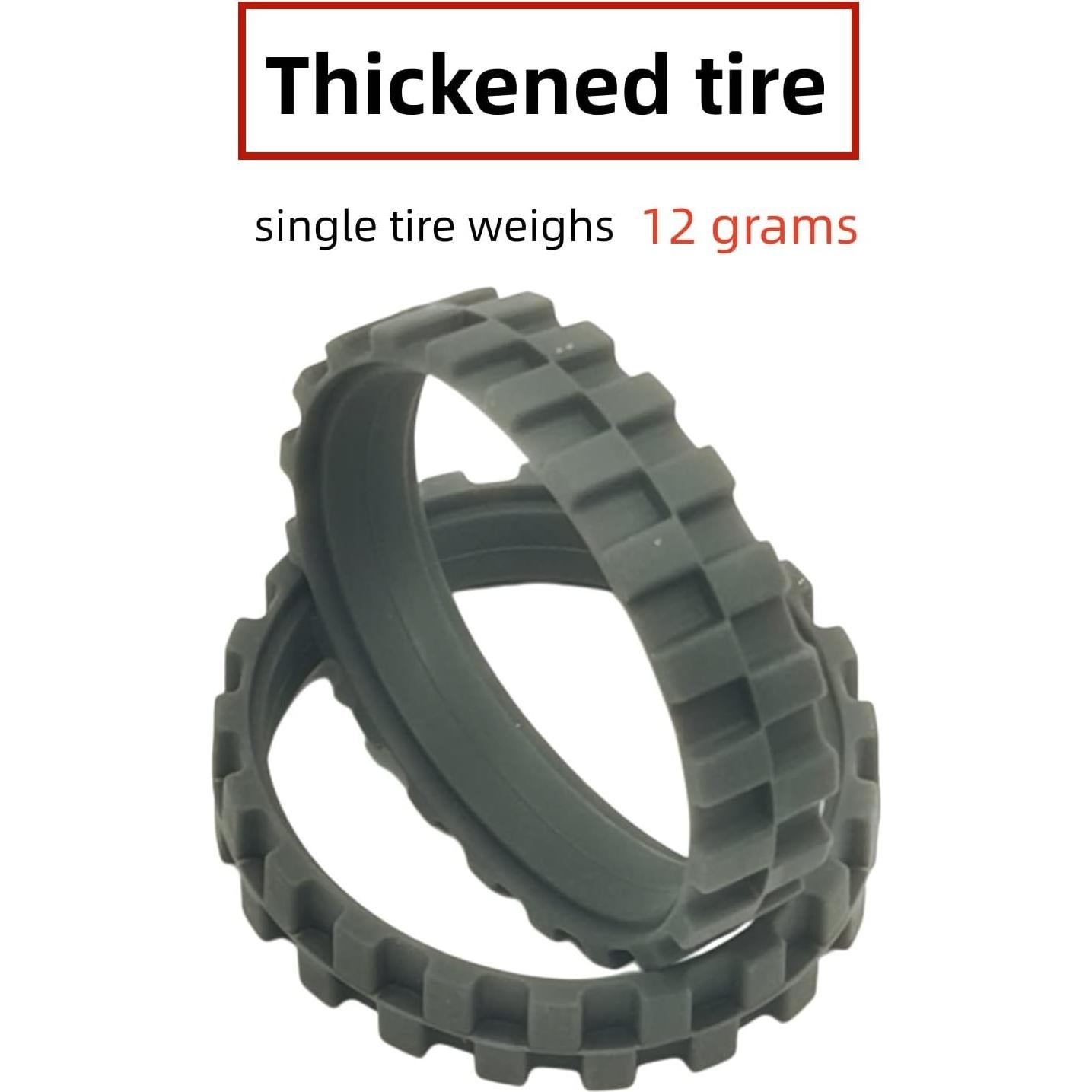 Neumáticos de Reemplazo Antideslizantes para iRobot Roomba - 2 Piezas