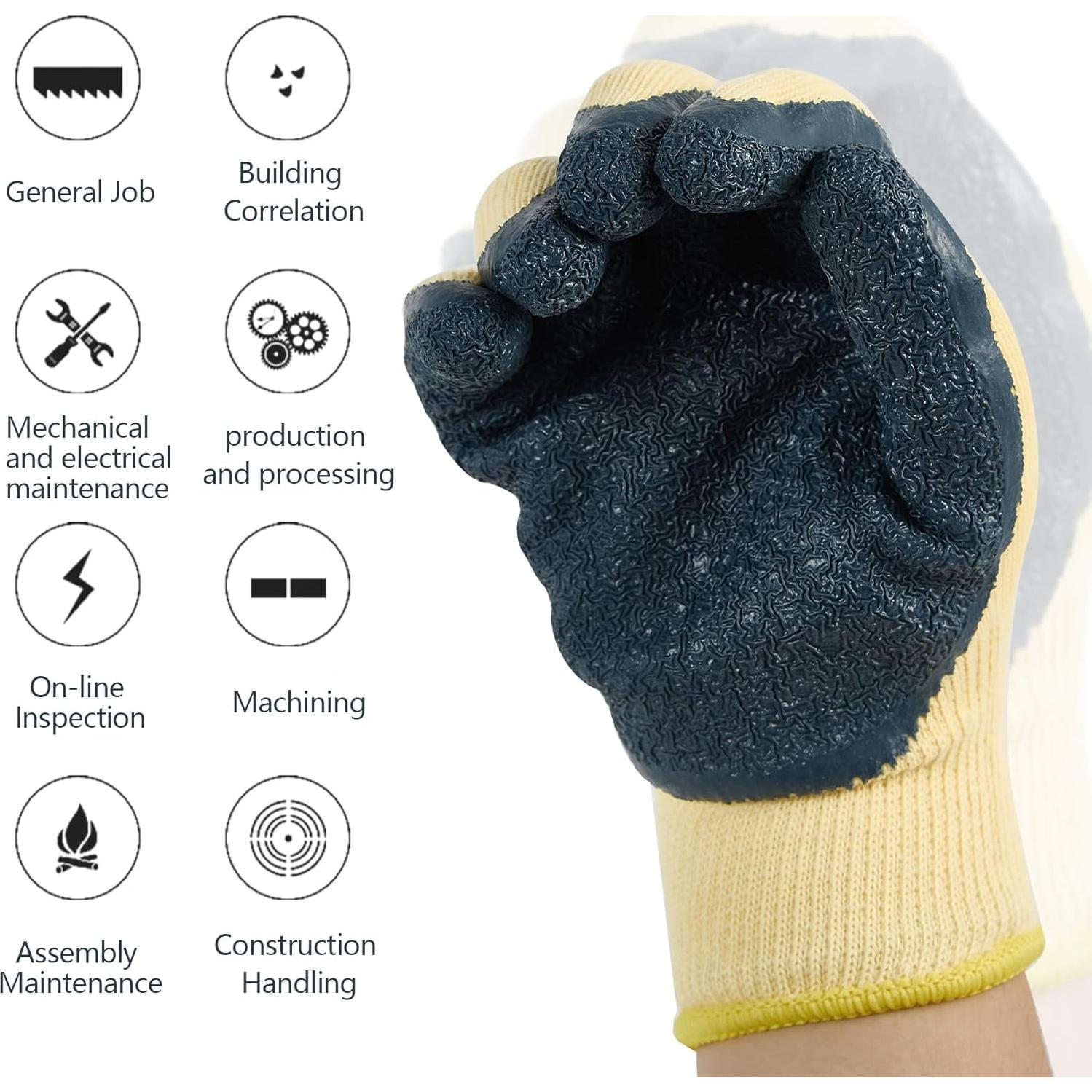 Guantes Aislantes Resistentes 400V Electricista Goma Antideslizante