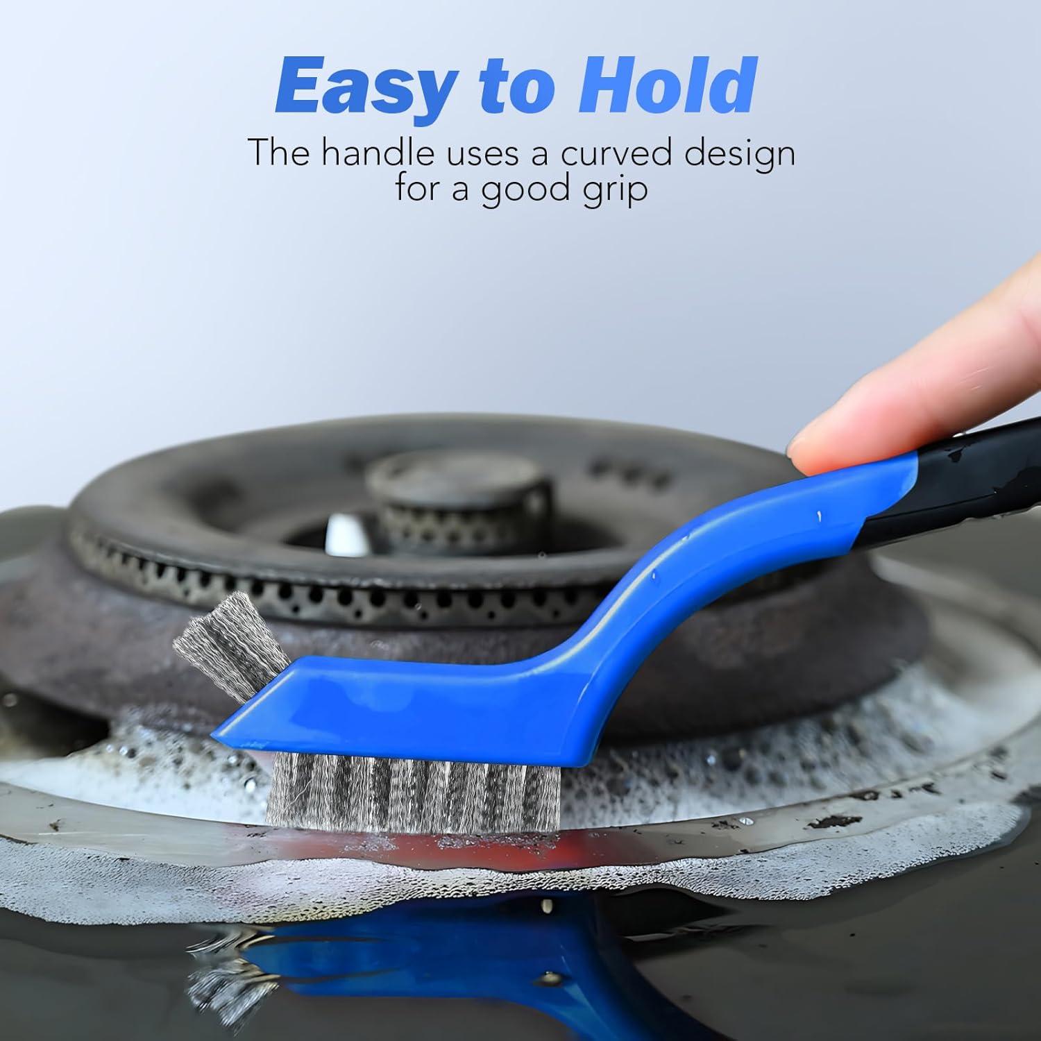 Juego de Cepillos de Alambre TOSEERY 6 Piezas Acero Inoxidable Nylon