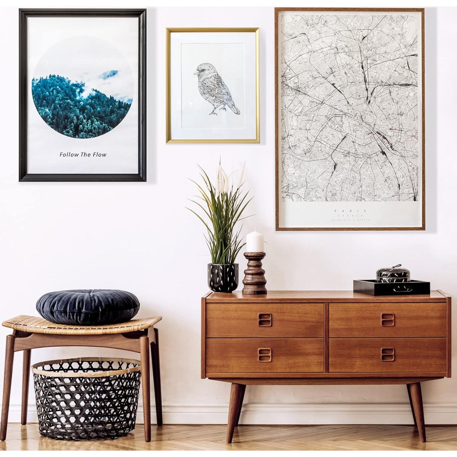 Tiras Adhesivas para Colgar Imágenes Grandes Sinnsally, 20 Pares