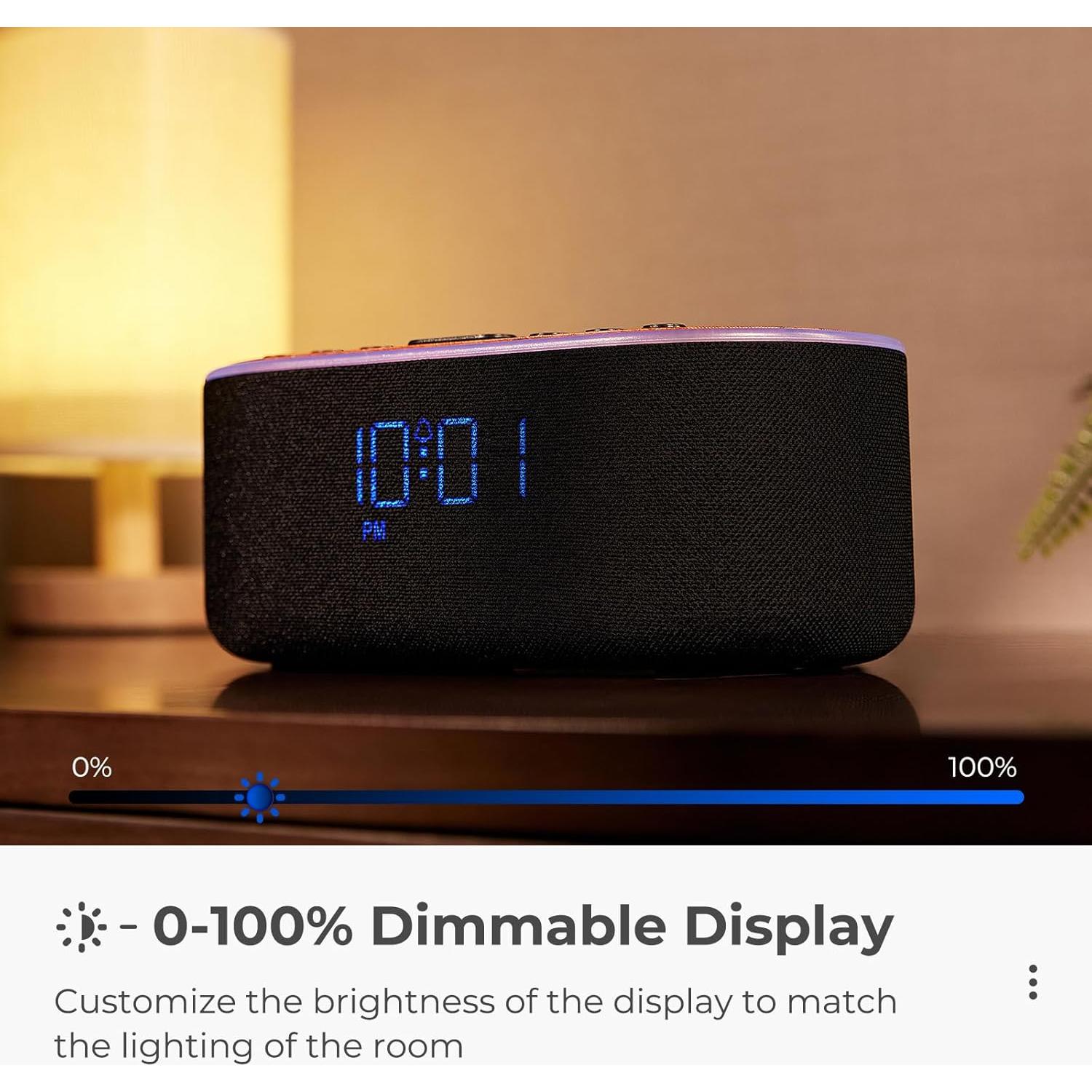 Reloj Despertador Bluetooth USCCE UE-268 - Carga Inalámbrica 10W