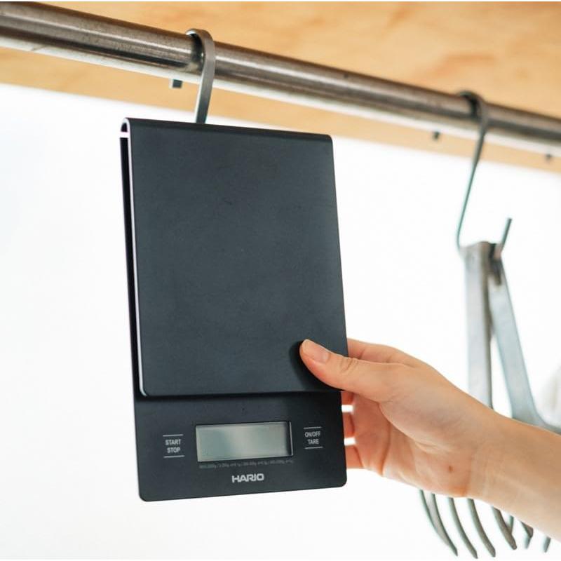 Balanza de Goteo Hario V60 Negra con Temporizador 2000g