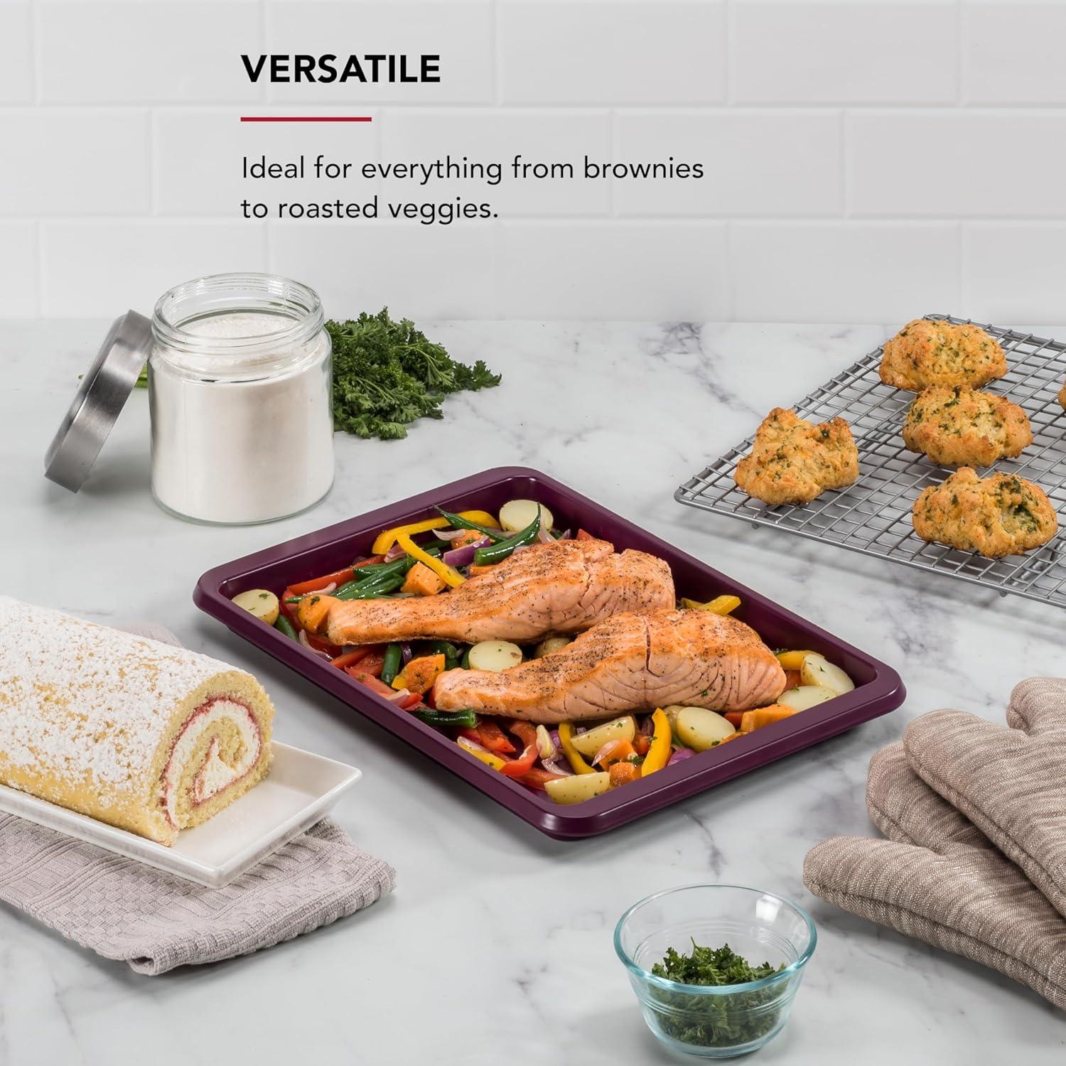 Bandeja para Hornear KitchenAid 23x33cm Antiadherente Remolacha