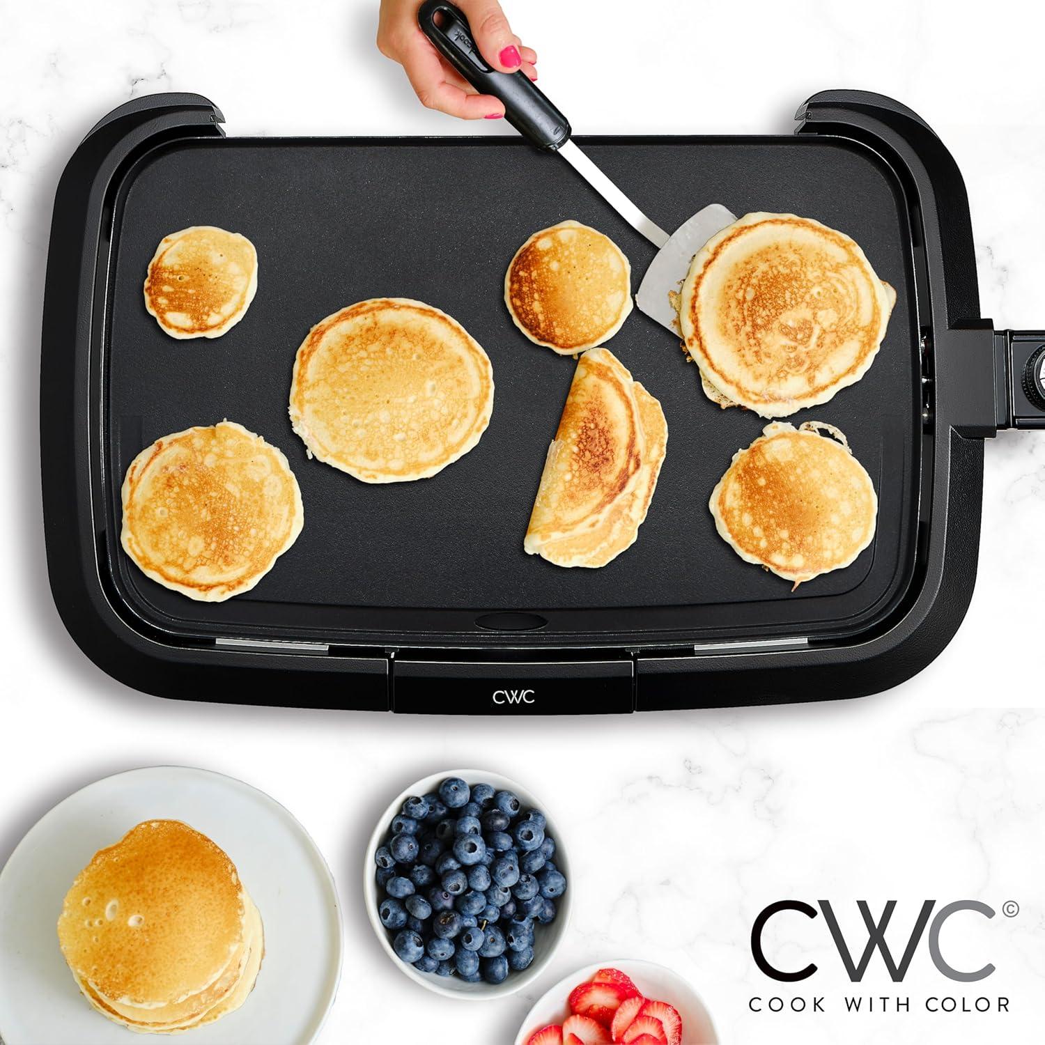 Plancha Eléctrica COOK WITH COLOR 1200W Superficie 25.4x40.6cm