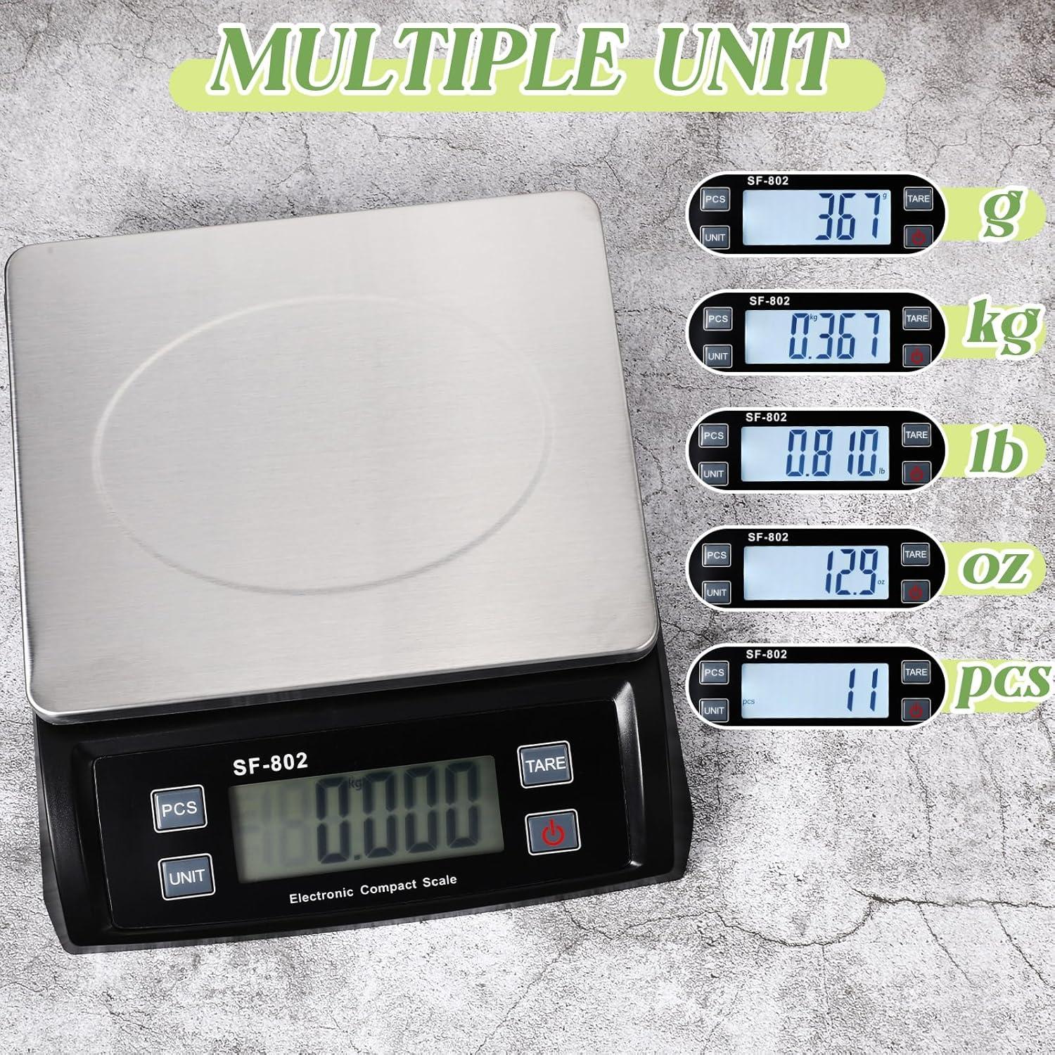 Escala de Cocina Digital Copkim 30kg Pantalla LCD Acero Inoxidable