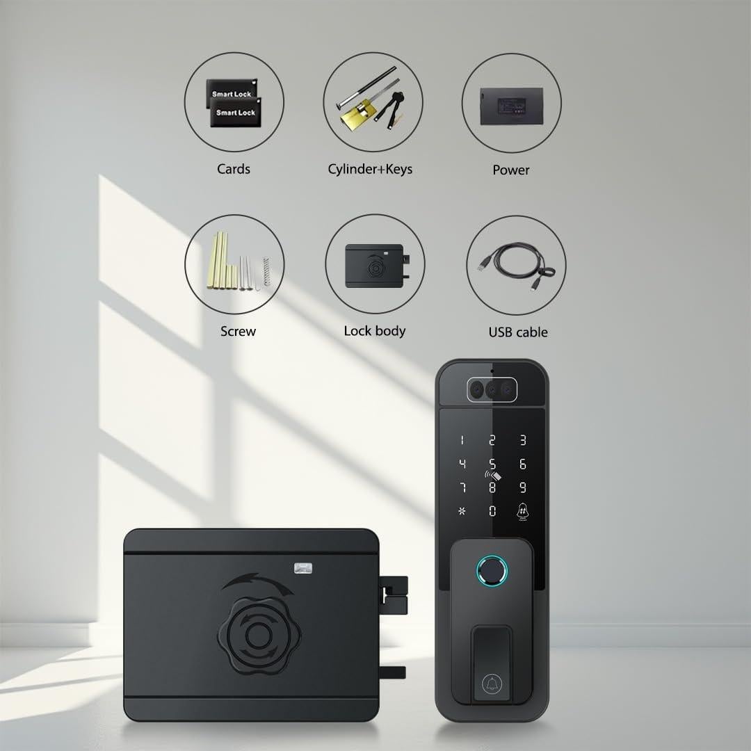 Cerradura Inteligente We Technology con Cámara y Timbre 7-en-1