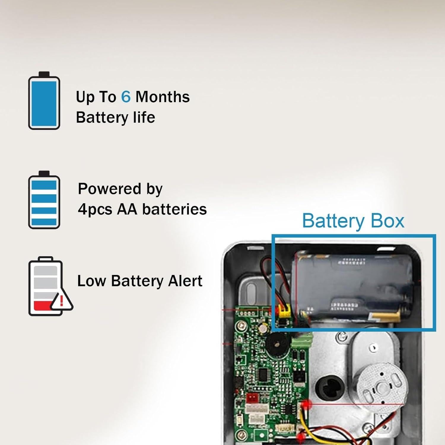 Cerradura Inteligente We Technology R03YDFP Biometrica 5 en 1