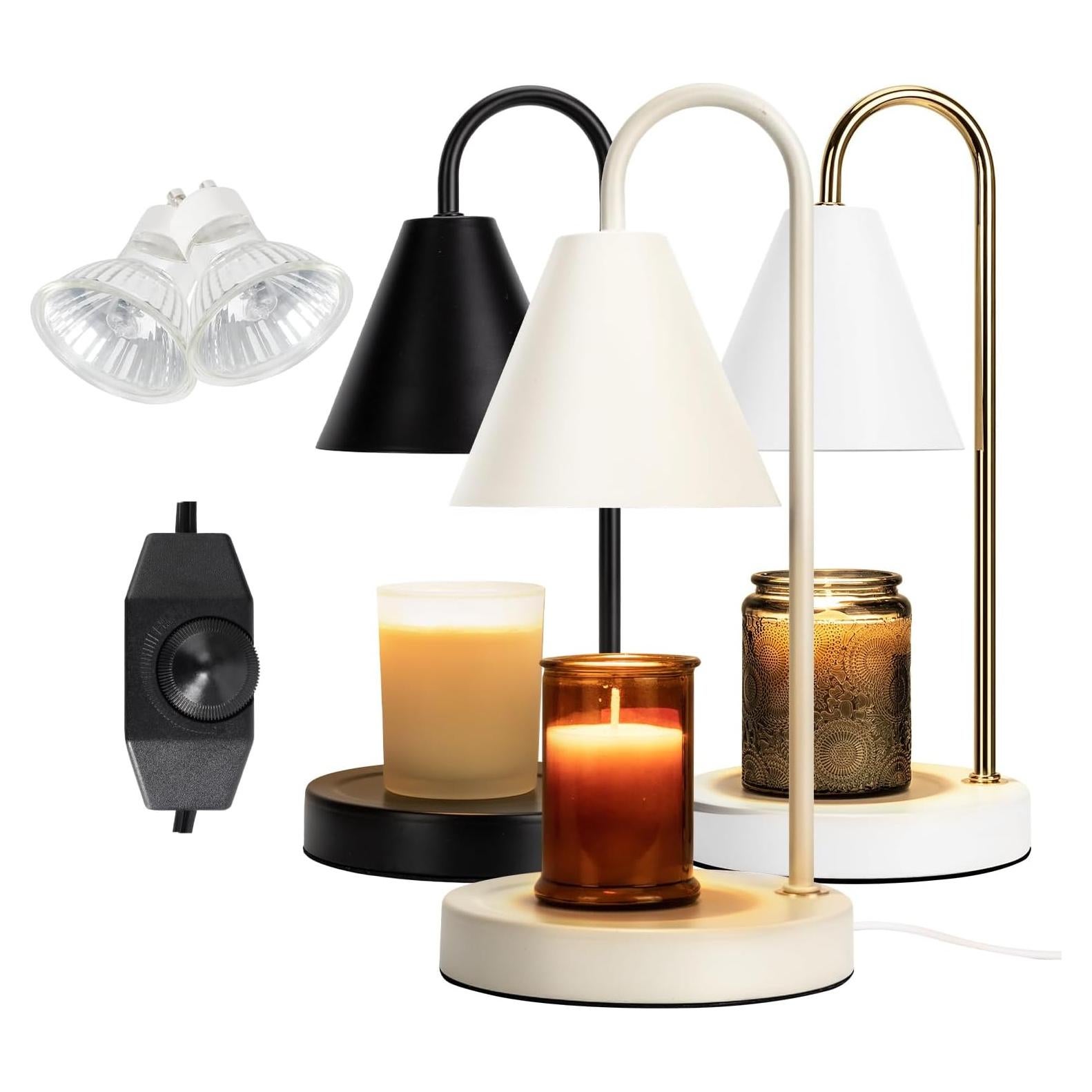 Calentador de Velas Eléctrico Aimoptg 50W Regulable Café con Leche