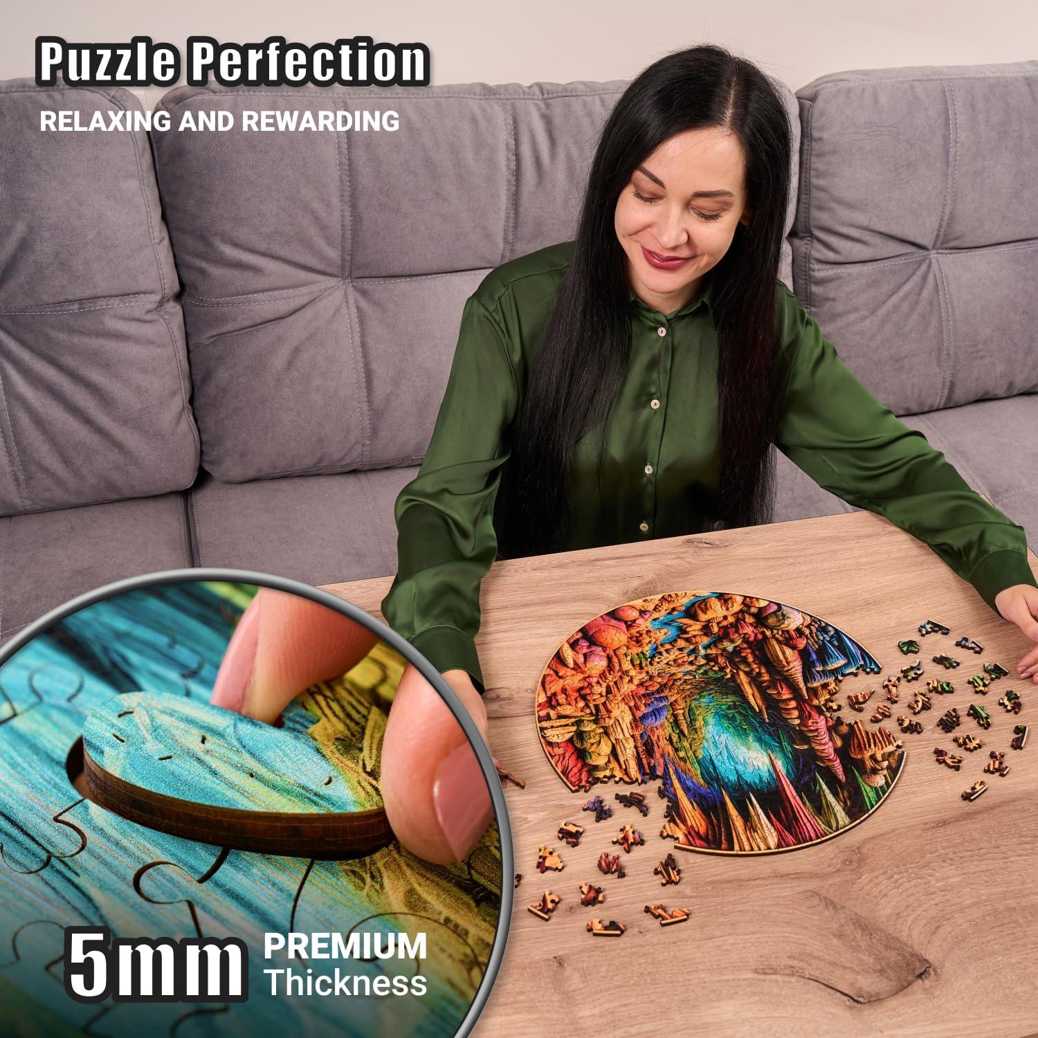 Rompecabezas de Madera LEOGOR 350 Piezas 38x37.8 cm 3D