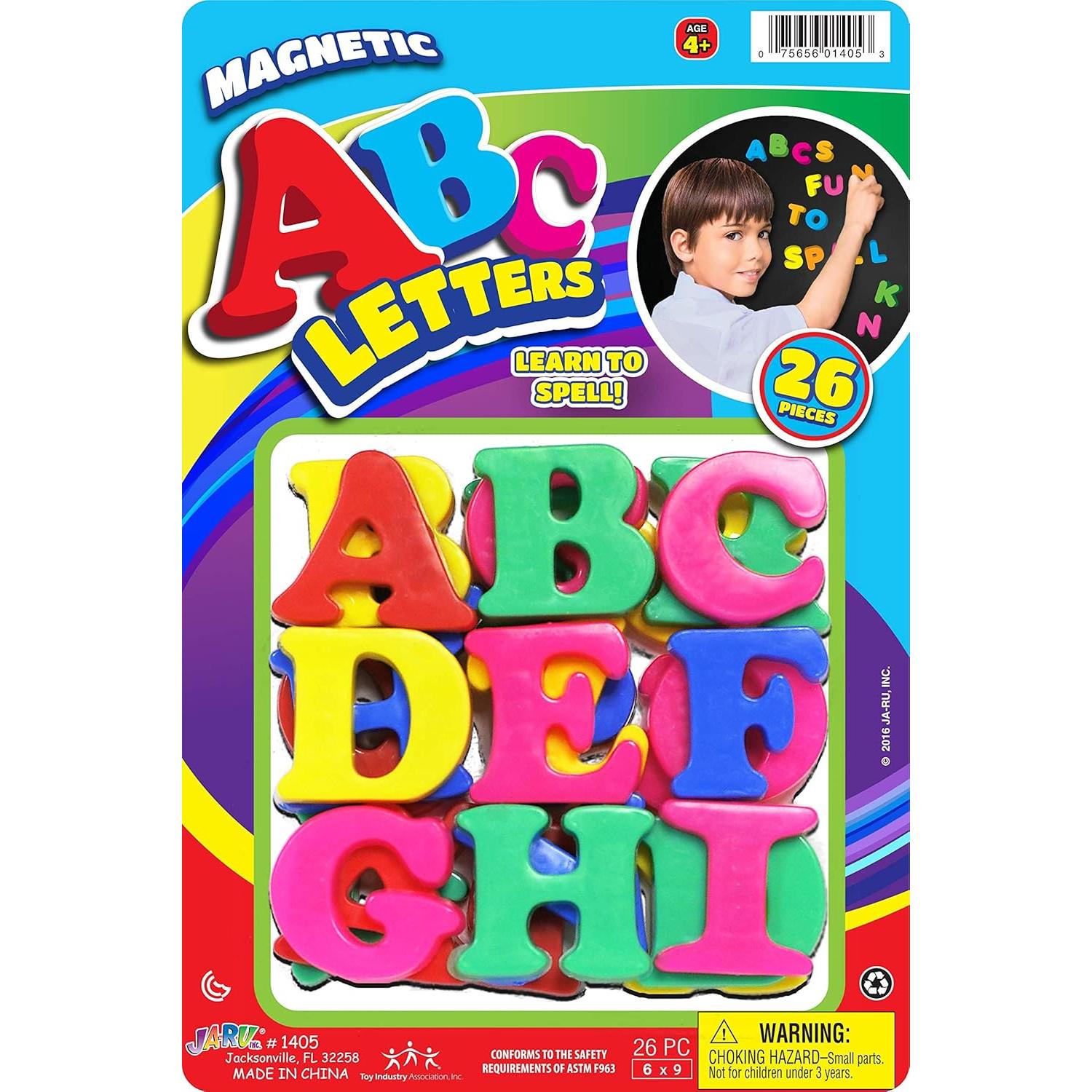 Juego de Letras Magnéticas JA-RU - 26 Piezas Coloridas
