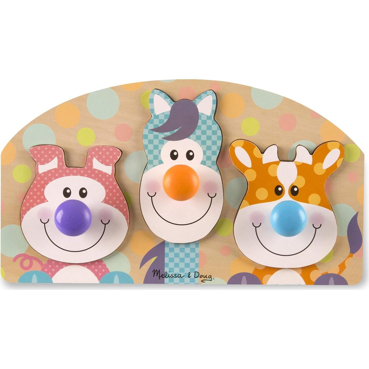 Rompecabezas de Madera Melissa & Doug Animales de Granja 3 Piezas