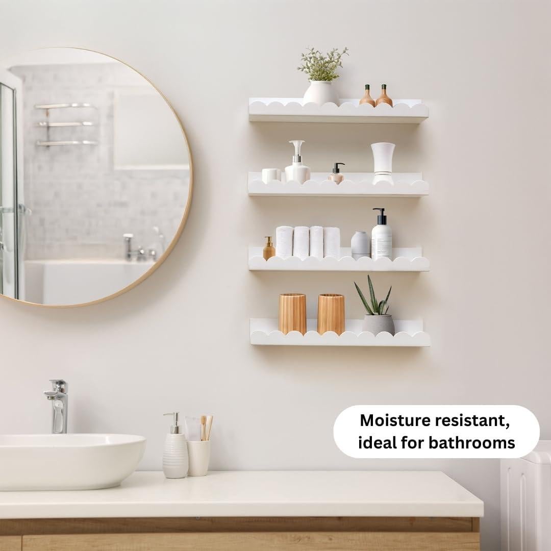 Estantes Flotantes Green Goods Supply - Juego de 4 Blancos 40cm