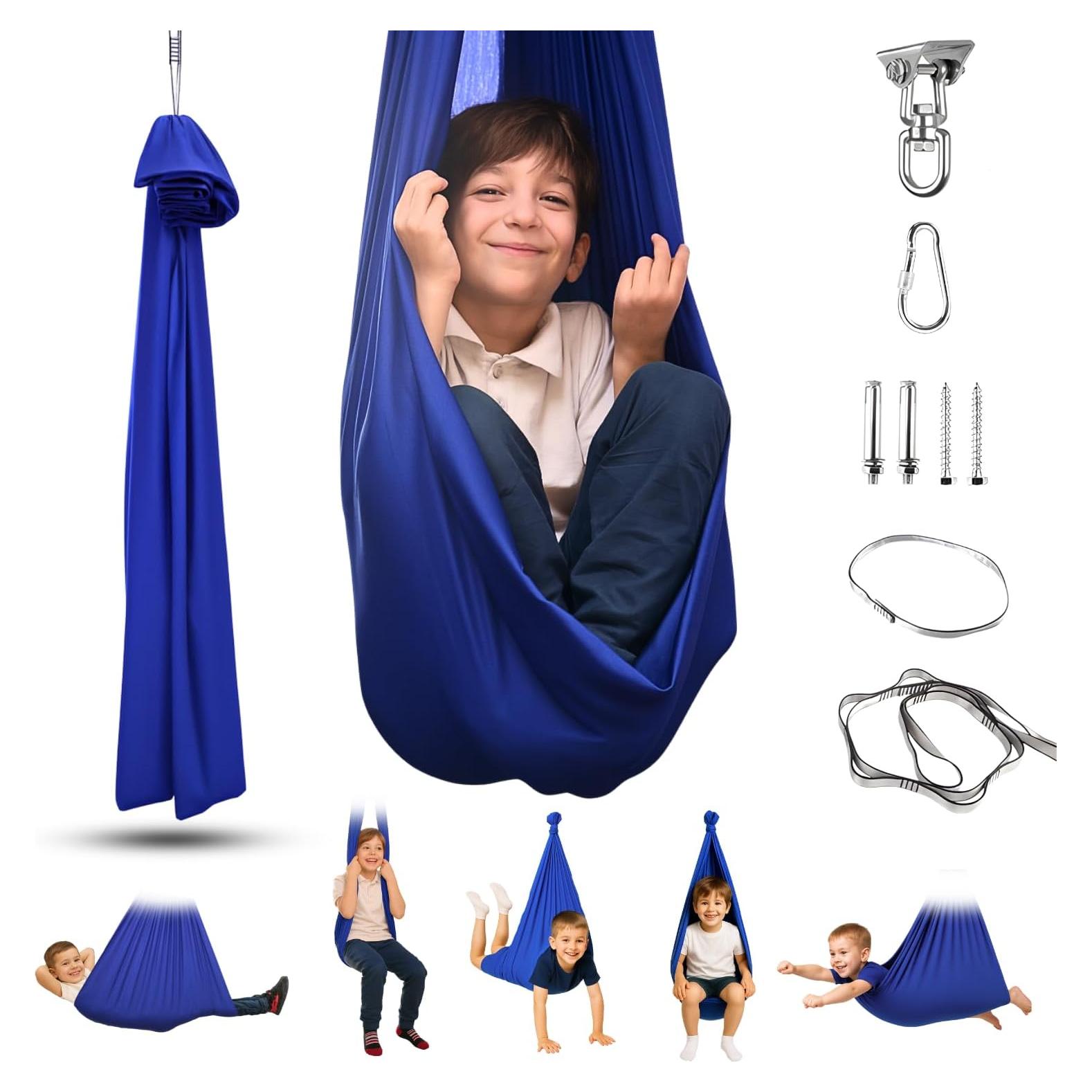 Columpio Sensorial Synor Azul 170x170 cm Soporta 100 kg