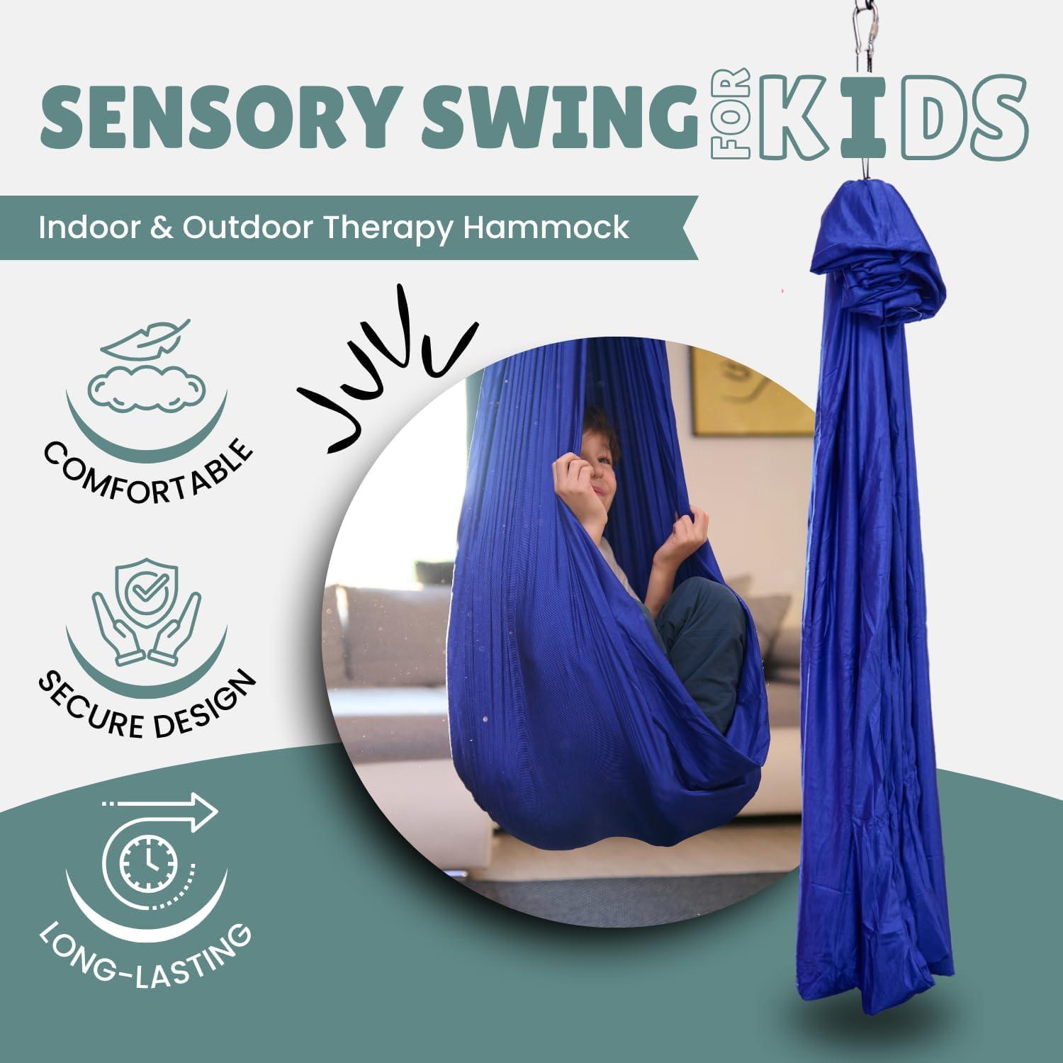 Columpio Sensorial Synor Azul 170x170 cm Soporta 100 kg