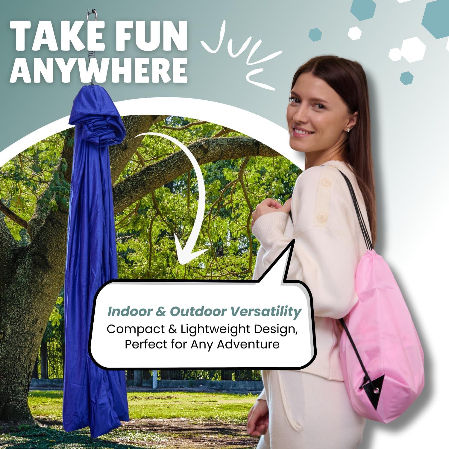 Columpio Sensorial Synor Azul 170x170 cm Soporta 100 kg