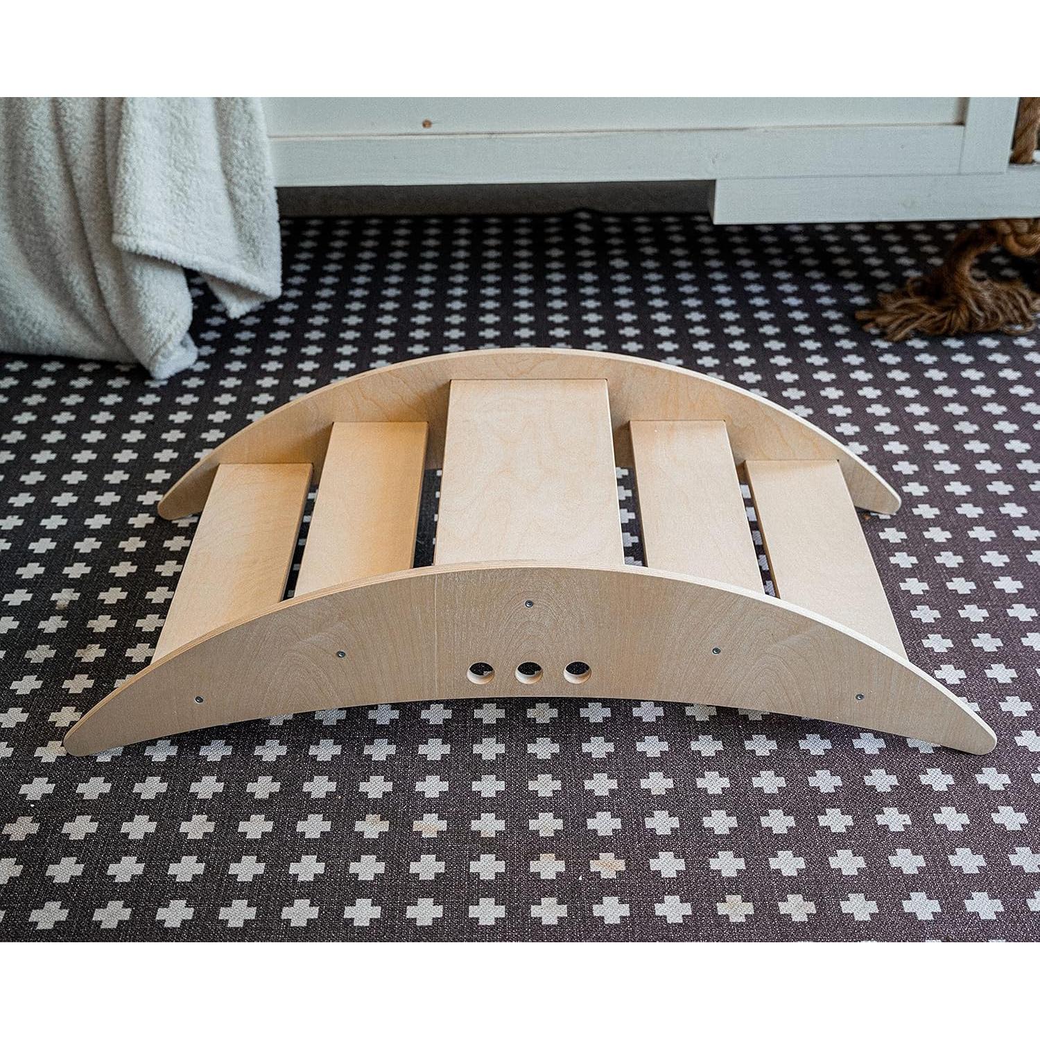 Avenlur Barco Mecedor y Escalador Montessori 2 en 1 120x60cm