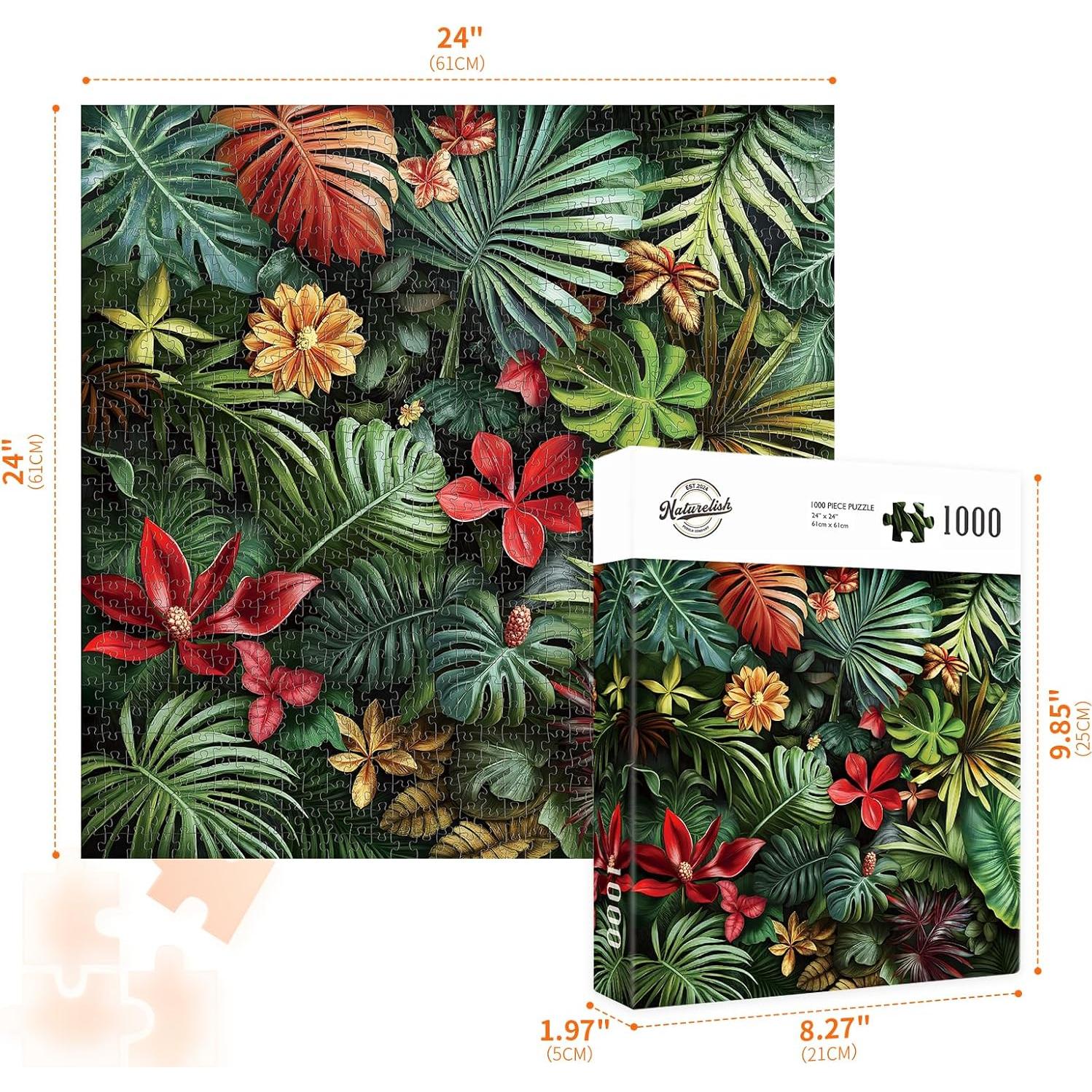 Rompecabezas Naturelish 1000 Piezas Verde 61x61 cm