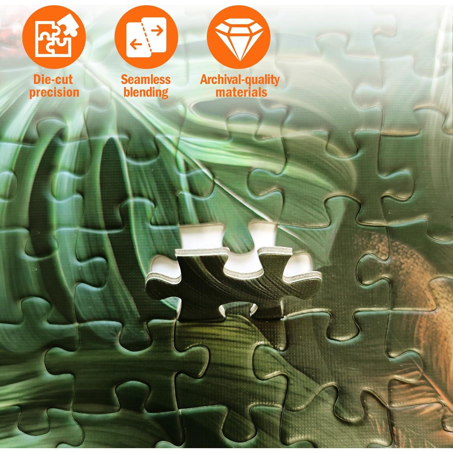 Rompecabezas Naturelish 1000 Piezas Verde 61x61 cm