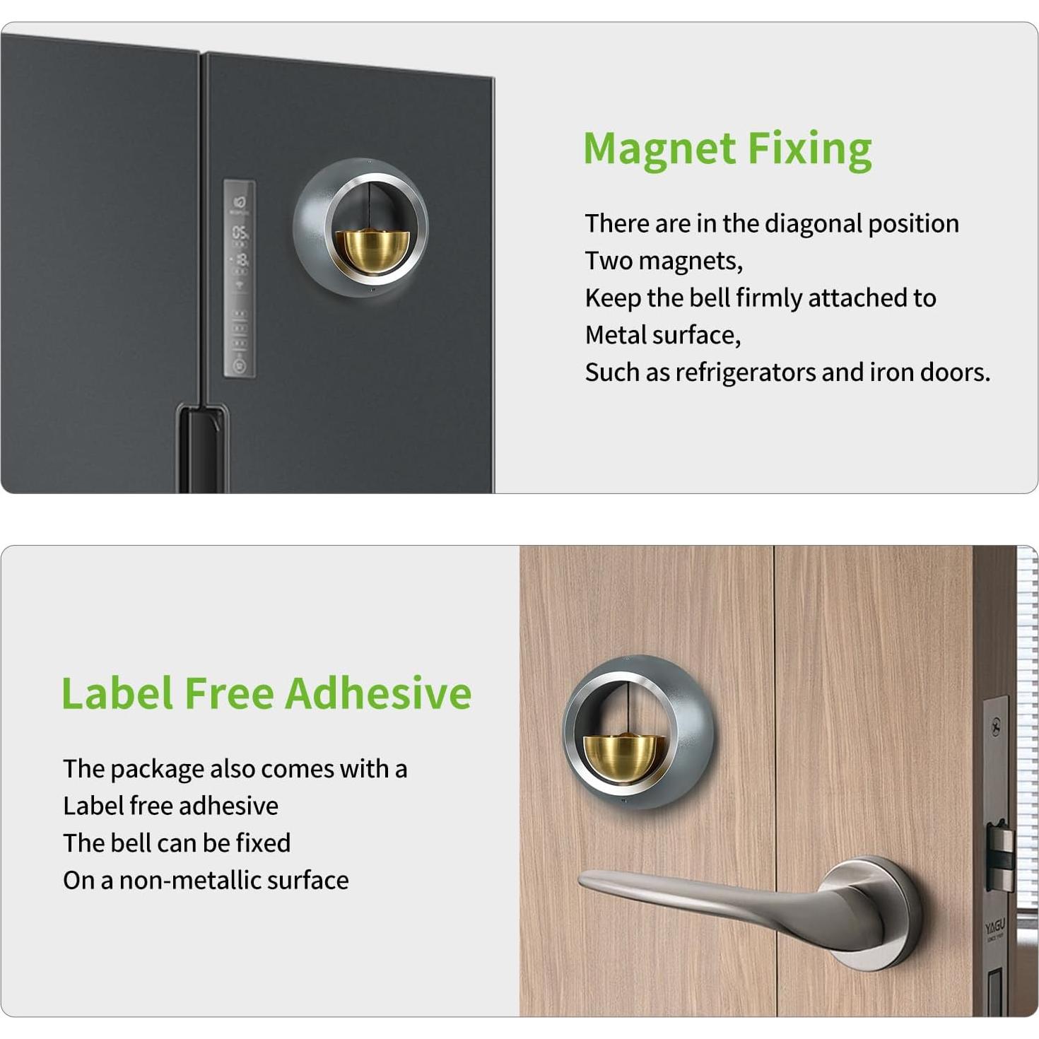 Campana de Timbre para Comerciantes Meowlian Gris - Decorativa