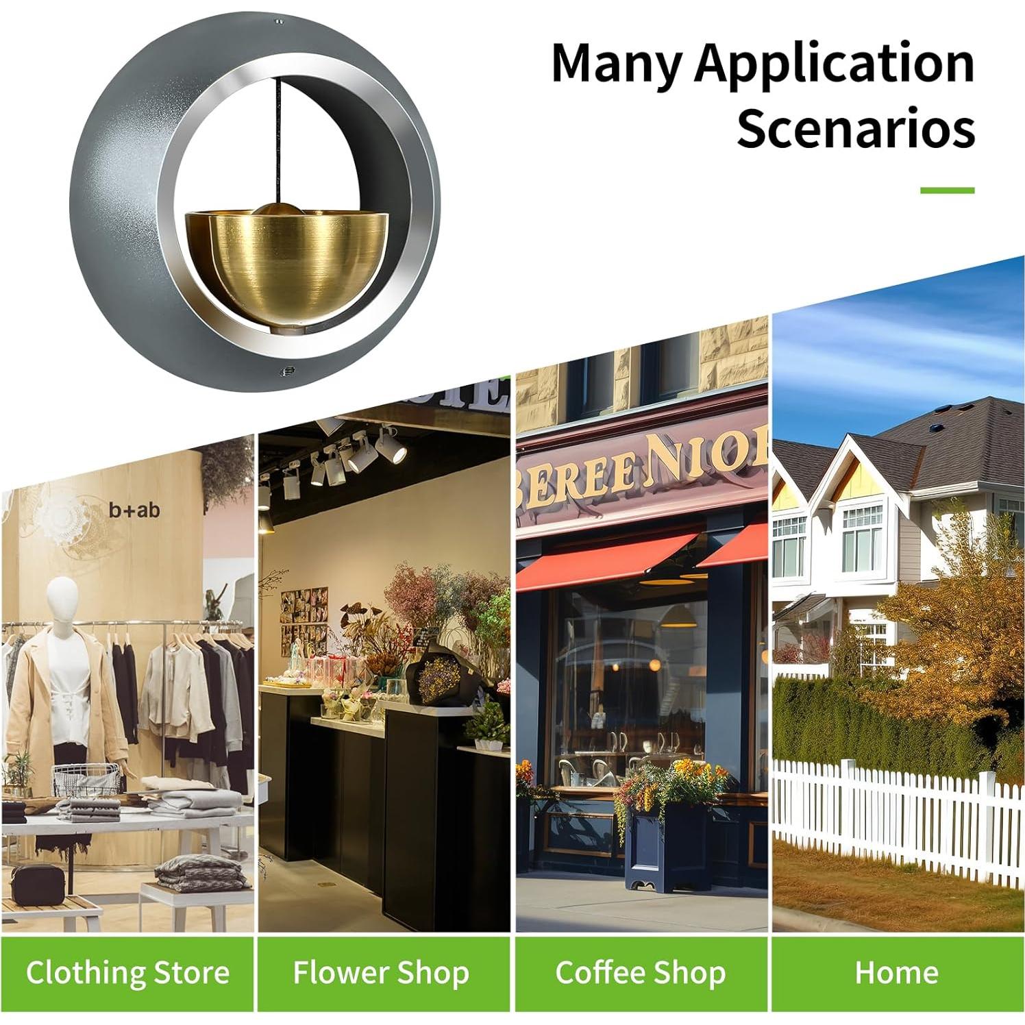 Campana de Timbre para Comerciantes Meowlian Gris - Decorativa