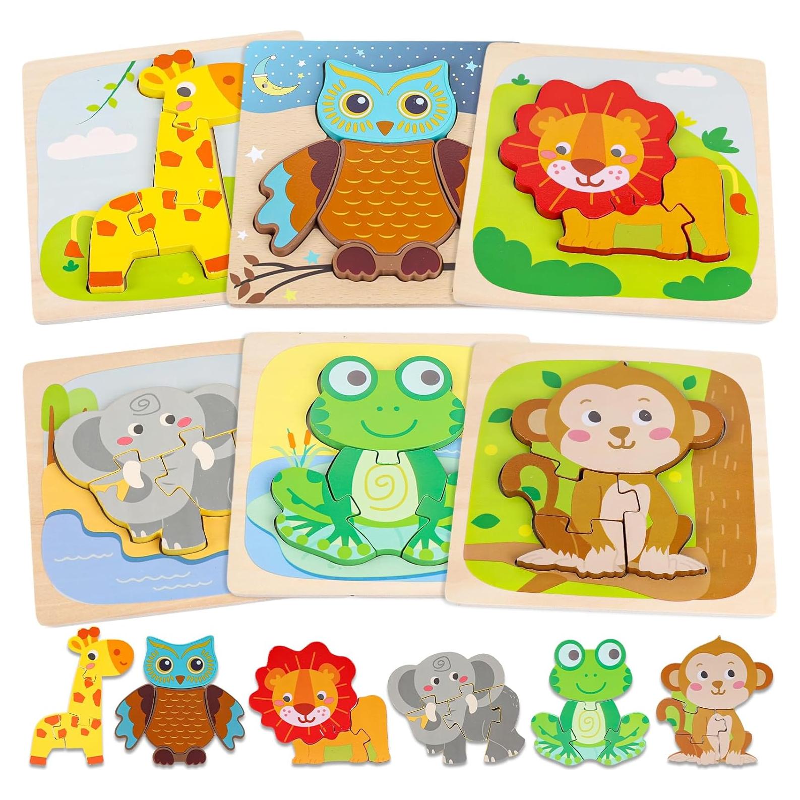 Rompecabezas de Madera Montessori LOVESTOWN para Niños 1-4 Años