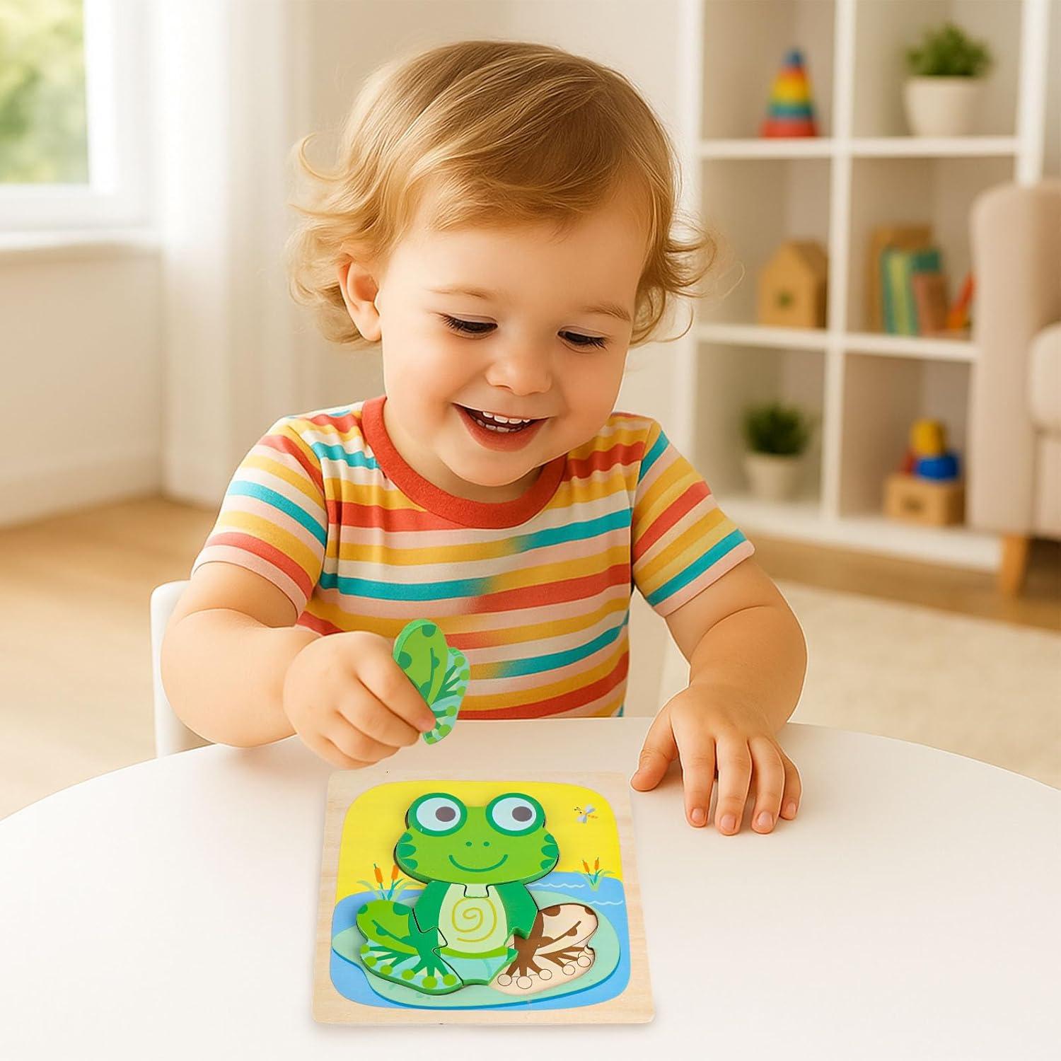 Rompecabezas de Madera Montessori LOVESTOWN para Niños 1-4 Años