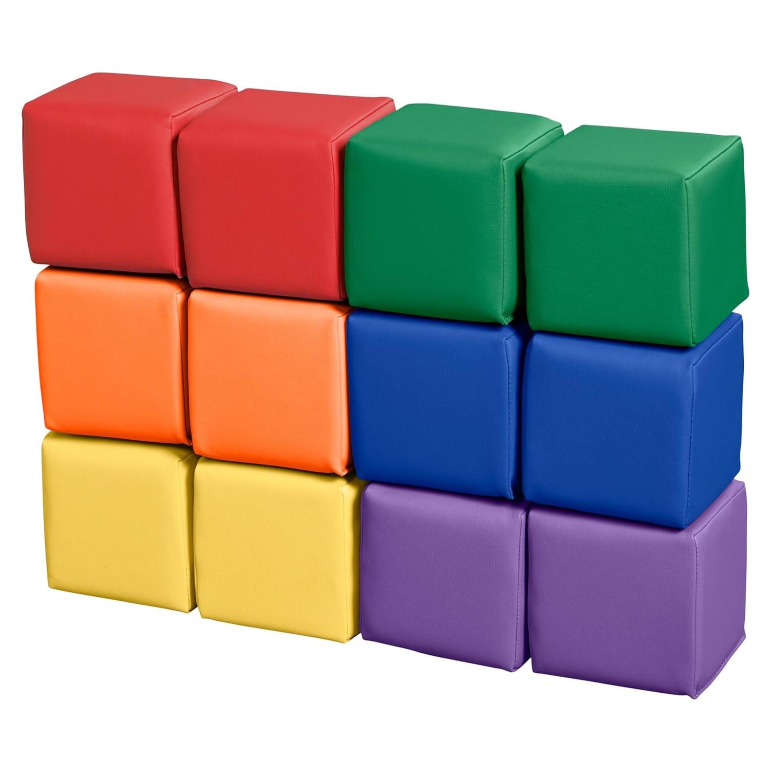 Cubos de Construcción Mosaic para Niños Pequeños - 12 Piezas