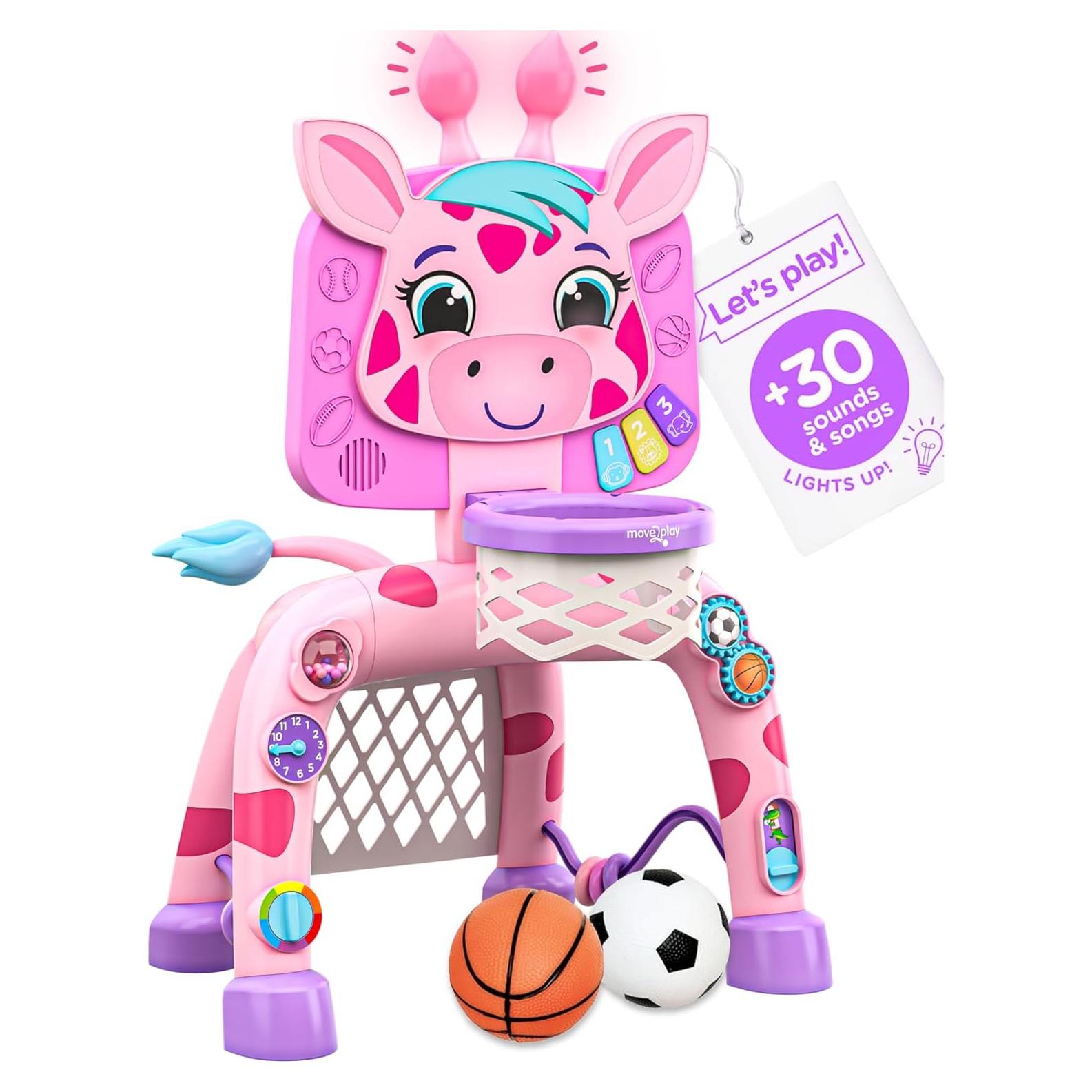 Canasta de Baloncesto Jirafa Move2Play con Sonidos y Luces
