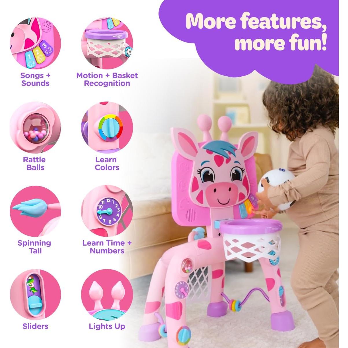 Canasta de Baloncesto Jirafa Move2Play con Sonidos y Luces