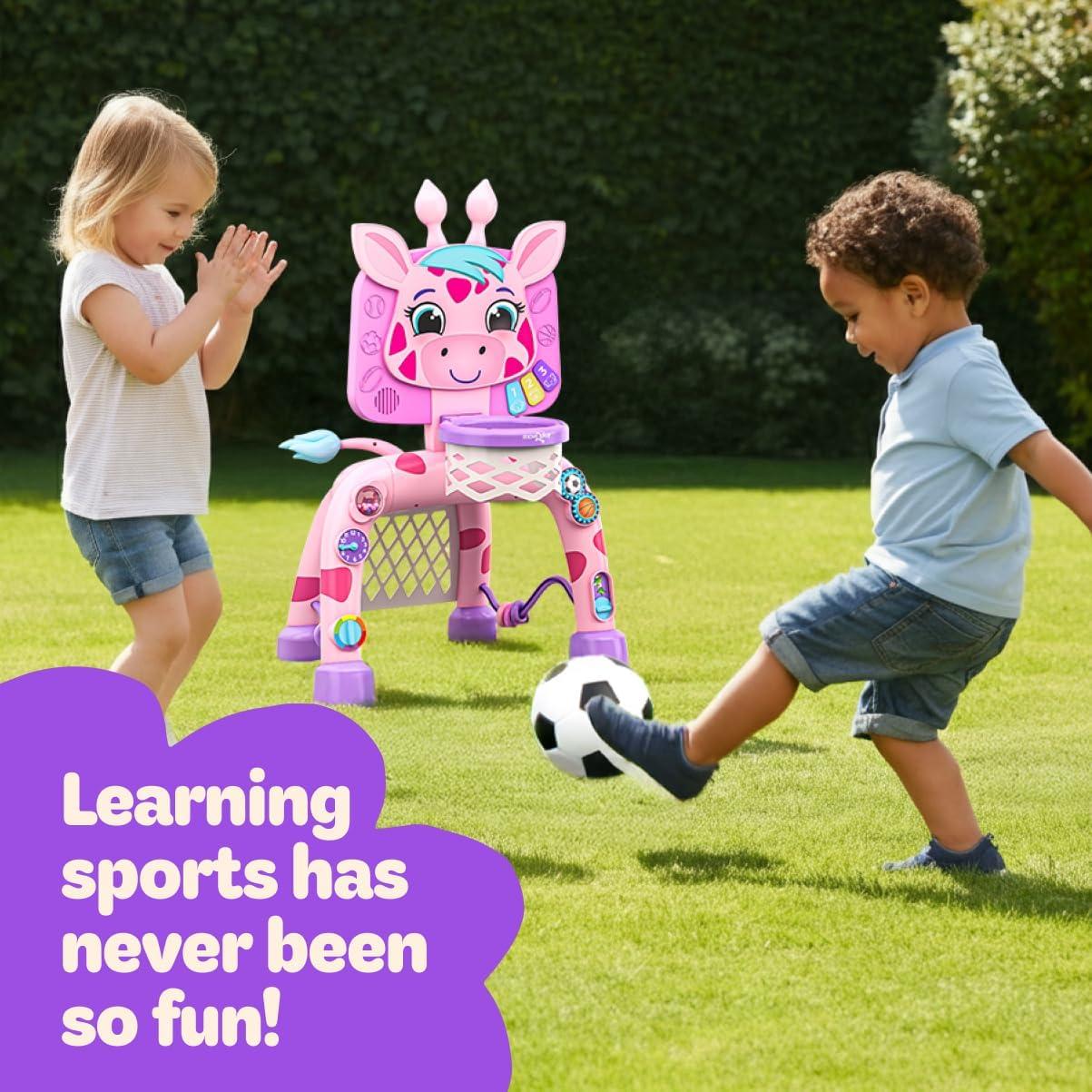 Canasta de Baloncesto Jirafa Move2Play con Sonidos y Luces