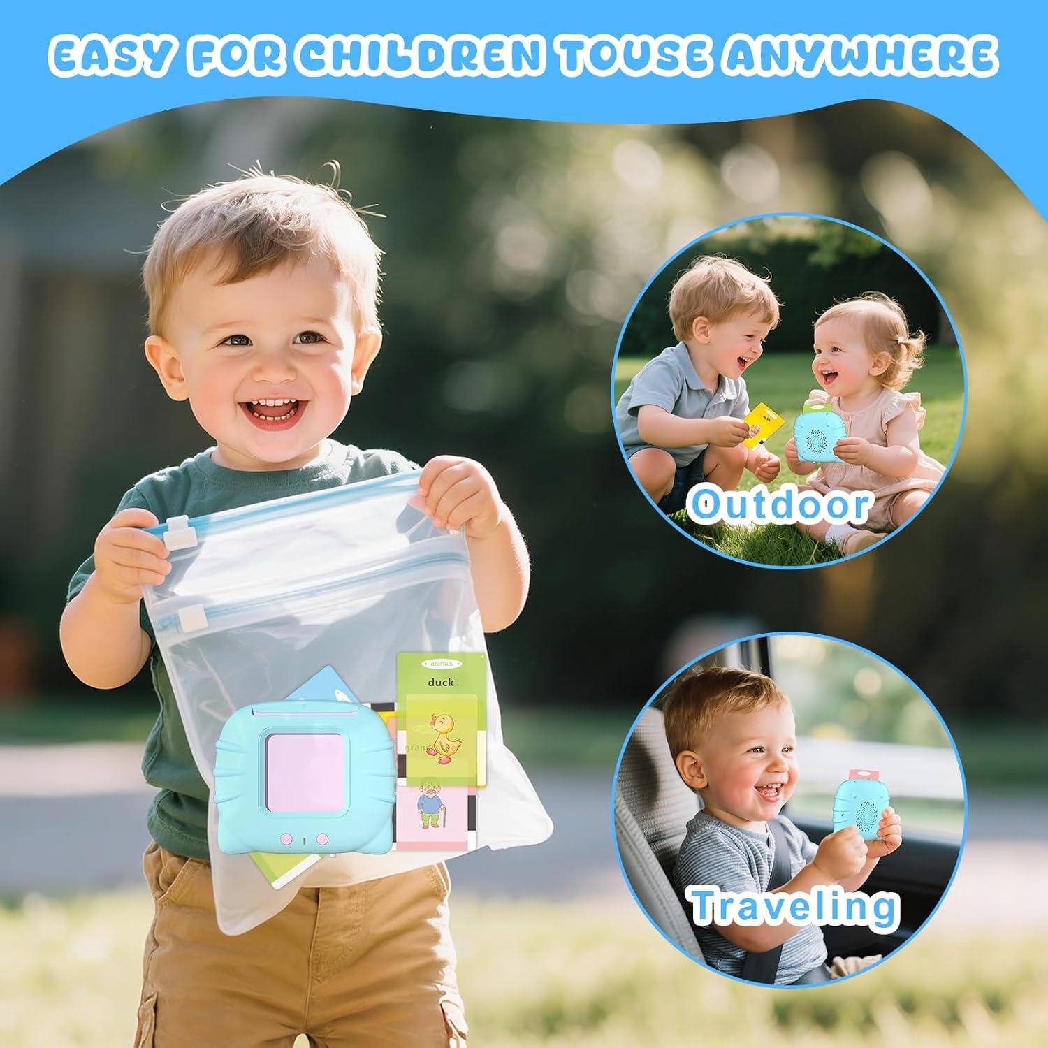 Tarjetas de Flash Educativas You Mei Sheng - 224 Palabras para Niños 1-6 Años - Juguete Sensorial Montessori