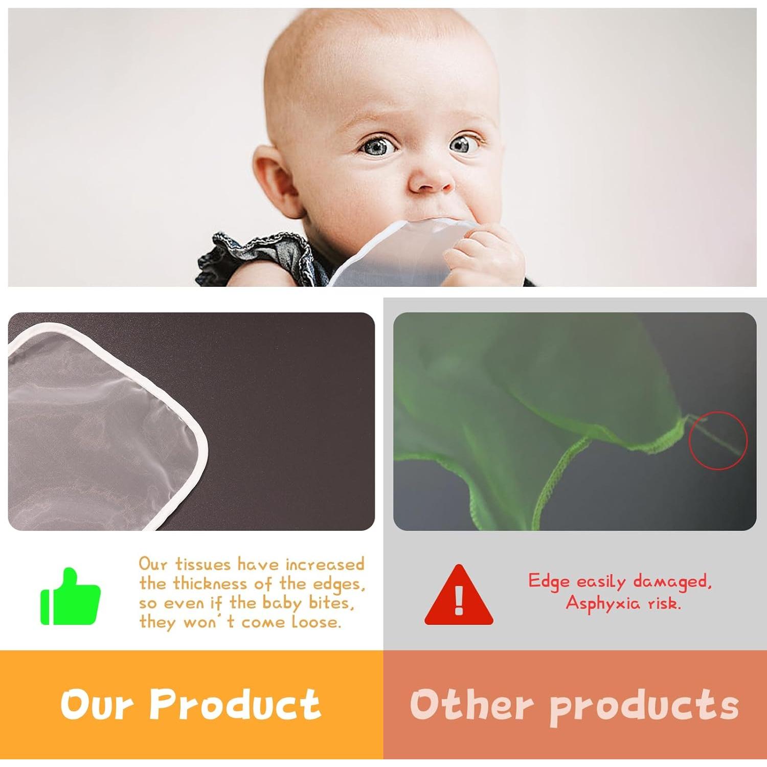 Juguete Sensorial Montessori Yeeeasy Caja de Tejido Blanco y Negro