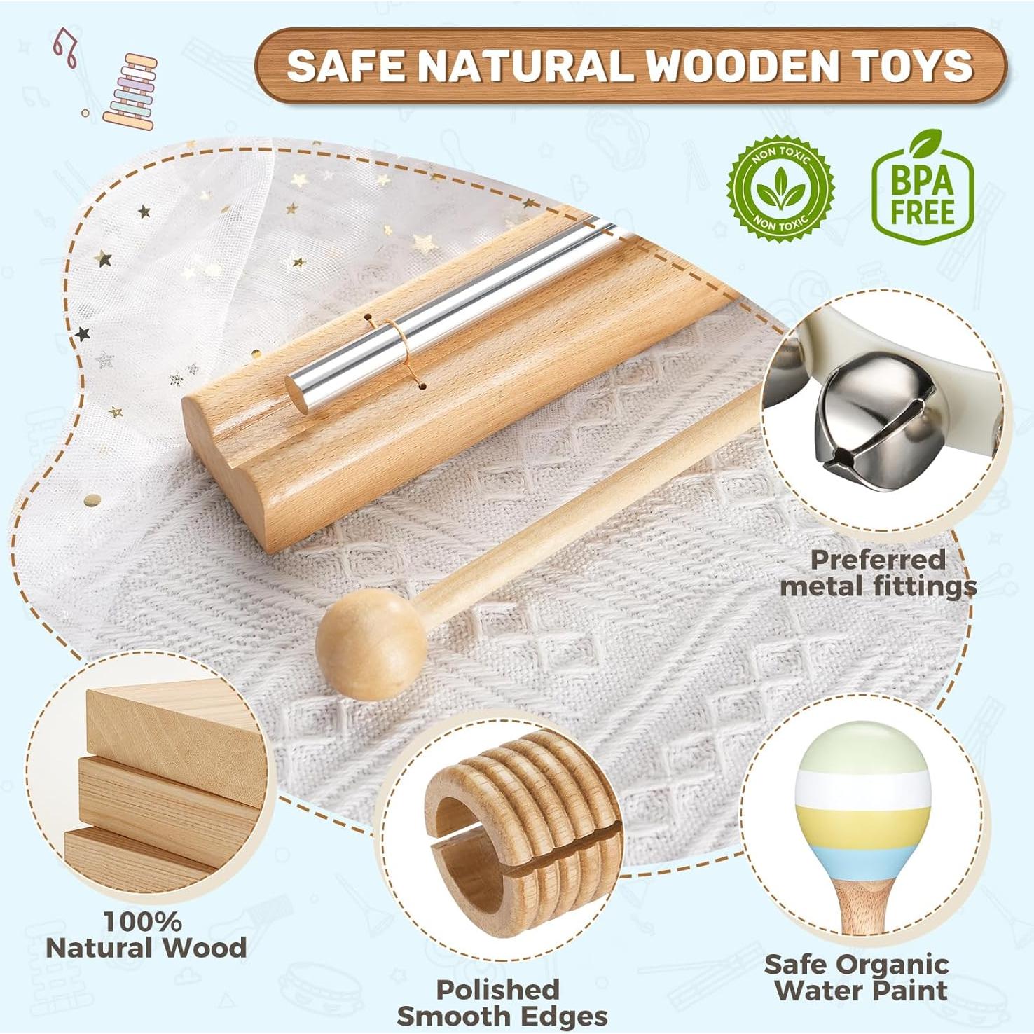 Conjunto de Instrumentos Musicales POGOLAB para Niños 1.1kg