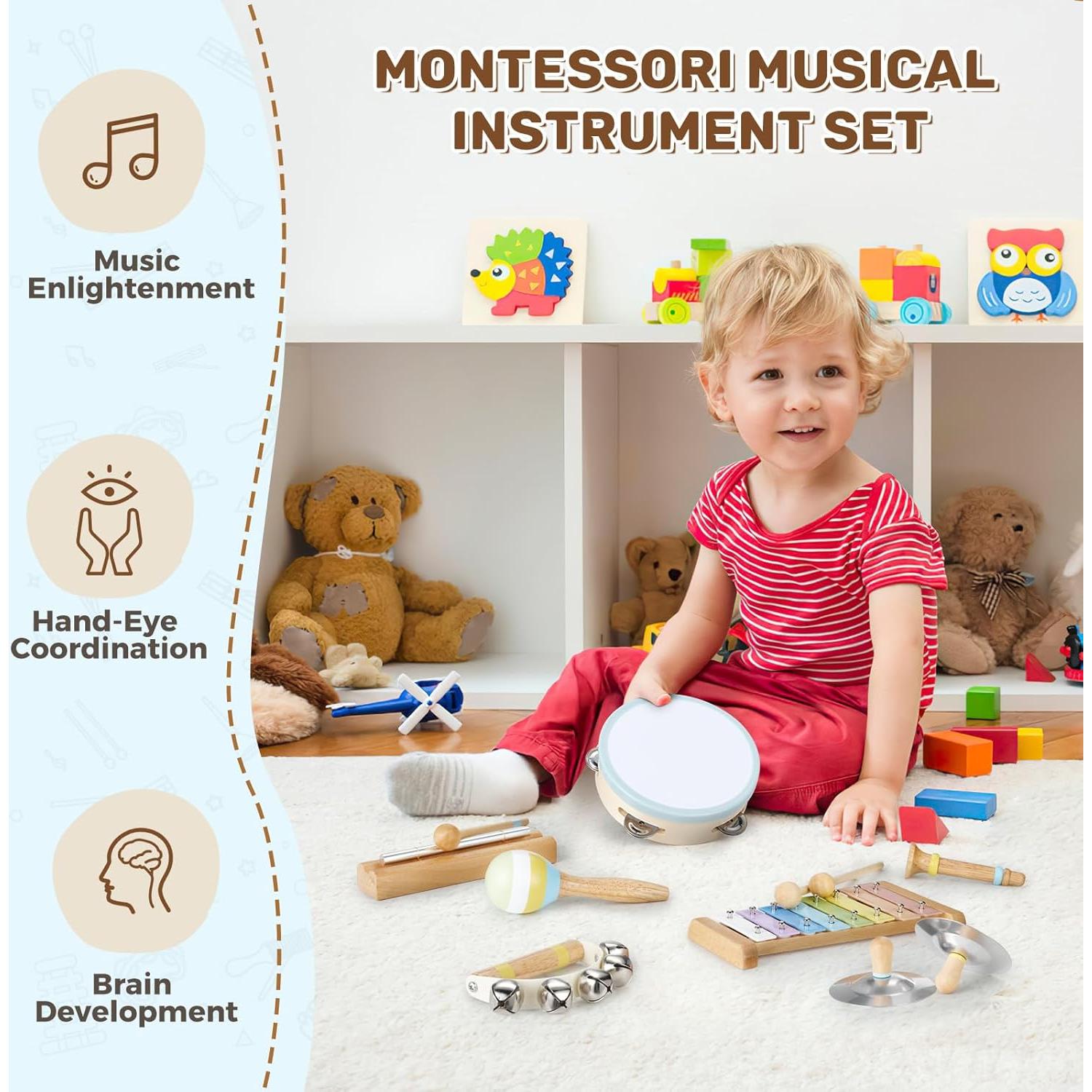 Conjunto de Instrumentos Musicales POGOLAB para Niños 1.1kg