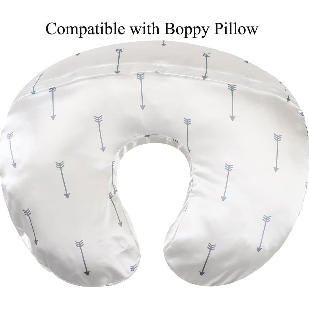 Juego de Fundas para Almohada de Lactancia Tcmyyund - 2 Piezas de Satén Suave