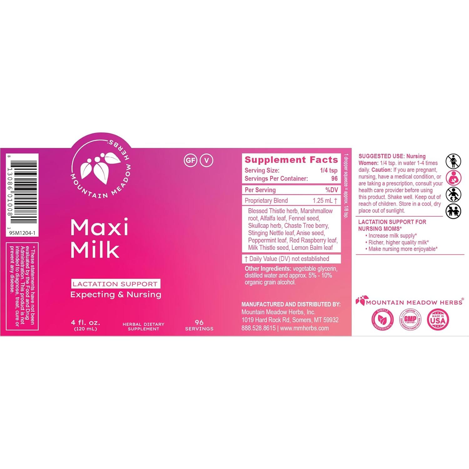 Maxi-Milk Mountain Meadow Herbs 59 ml - Suplemento Lactancia