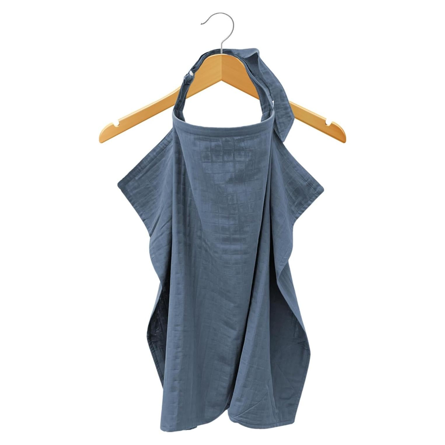 Cubierta de Lactancia MOZAH 100% Algodón Orgánico Azul