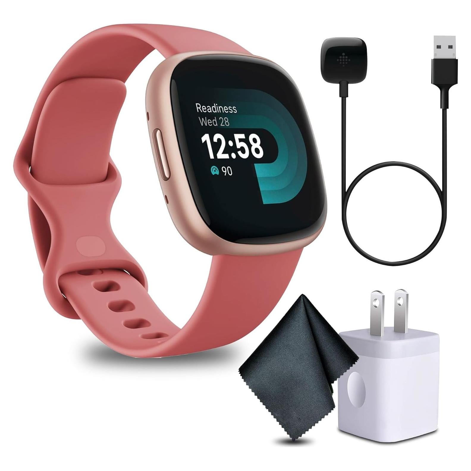 Fitbit Versa 4 Reloj Inteligente Fitness Rosa Cobre GPS 40+ Modos