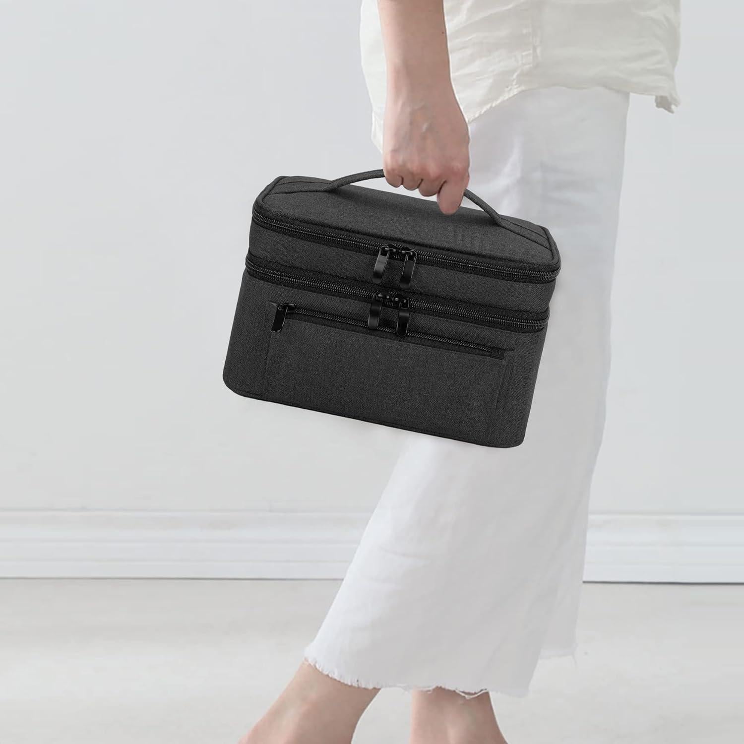 Bolsa de Extractor de Leche BAFASO Negra con Almohadilla Impermeable