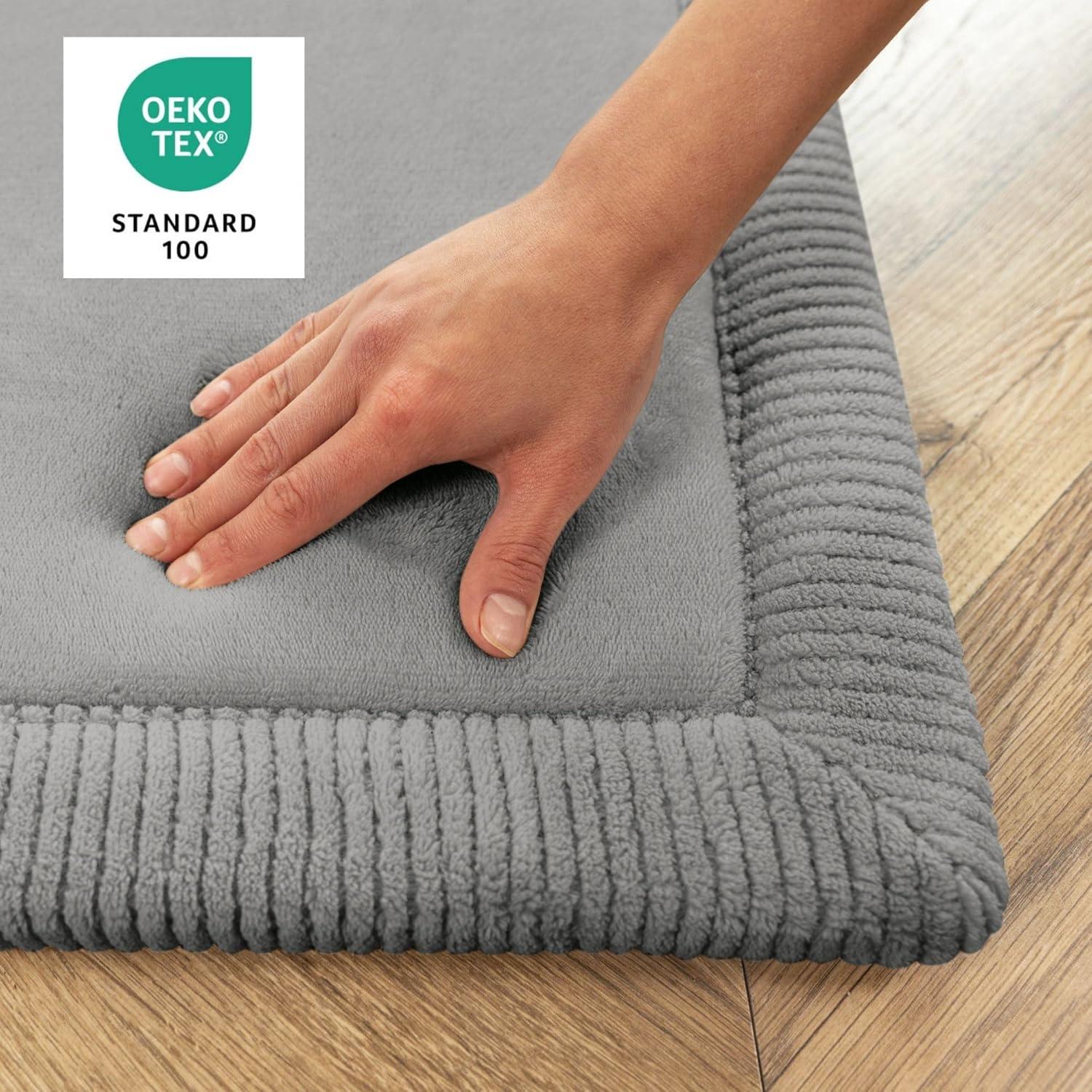 Alfombra de Juego Hakuna Matte 203x279 cm Gris Oscuro Antideslizante