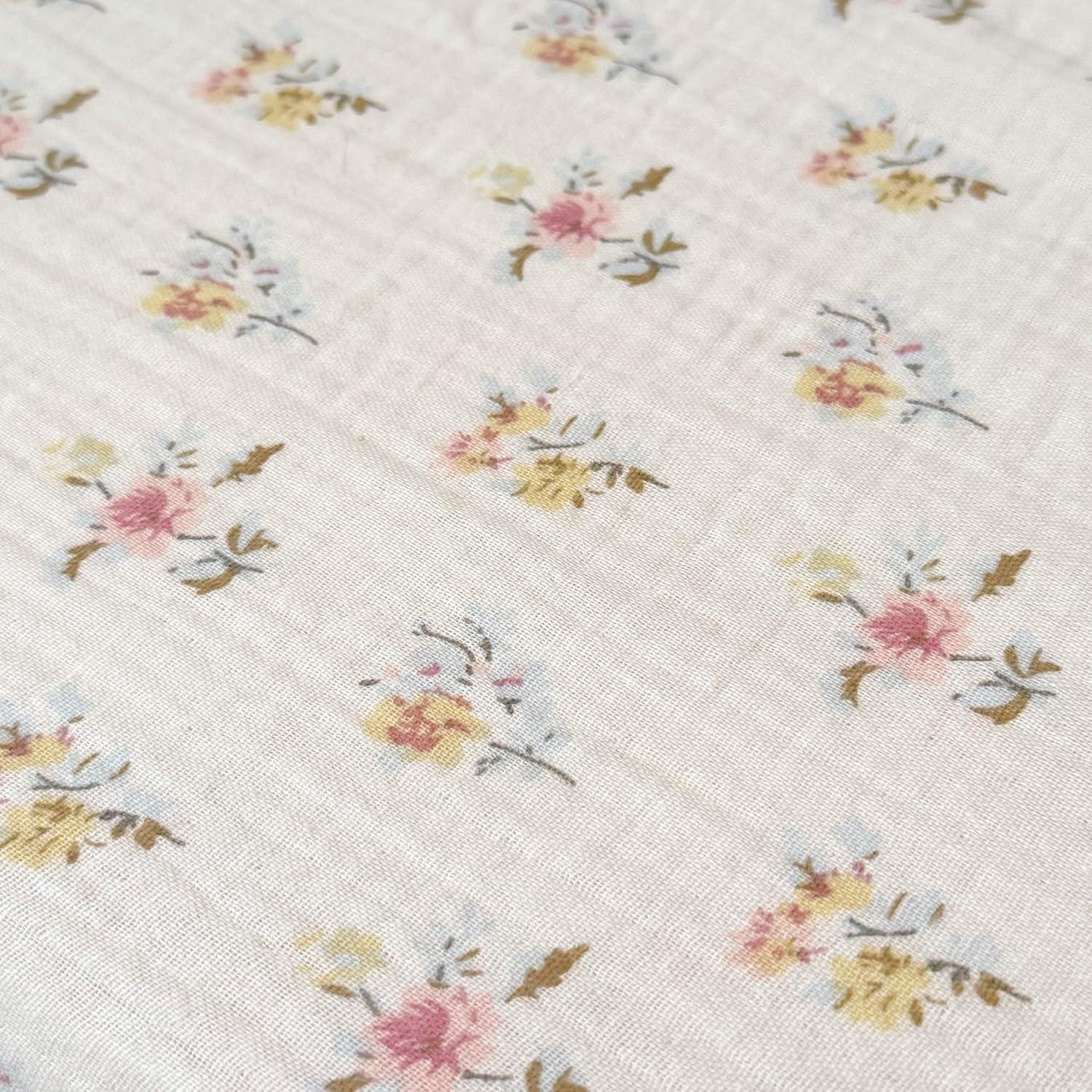 Funda de Almohada Muselina Algodón BuLuTu Estándar Floral