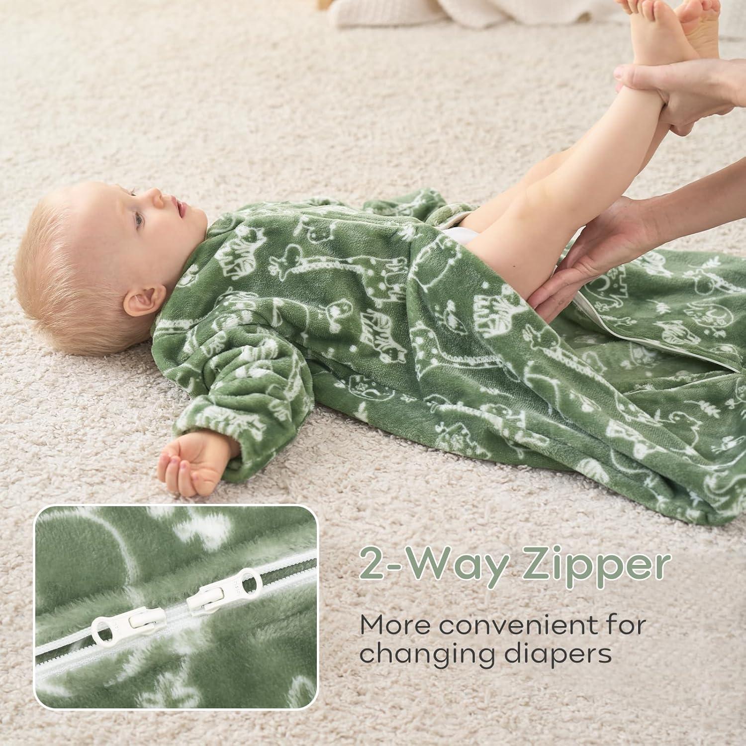 Saco de Sueño para Bebé Yoofoss 0-6 Meses 1.5 Tog Forro Polar