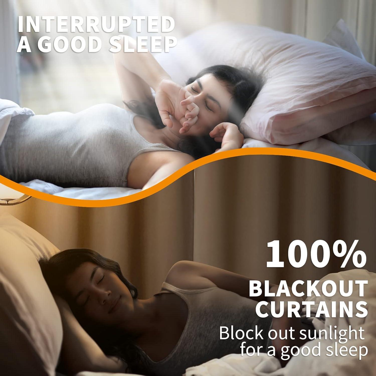 Cortinas Opacas YoungsTex Beige 96.5x160 cm Aislantes Térmicos