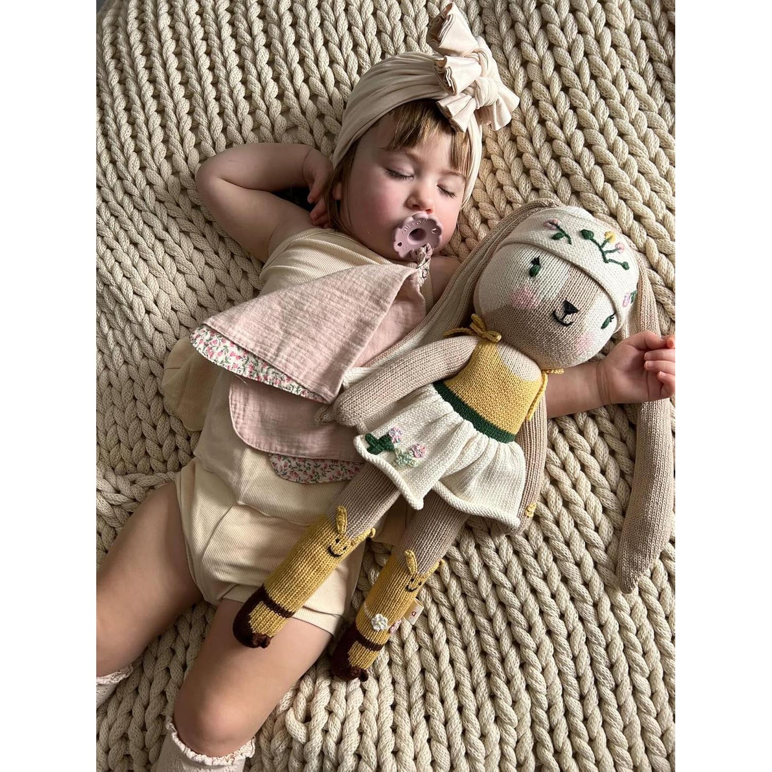 Set de Chupetes Ali+Oli Silicona Rosa-Blanco 2 Piezas