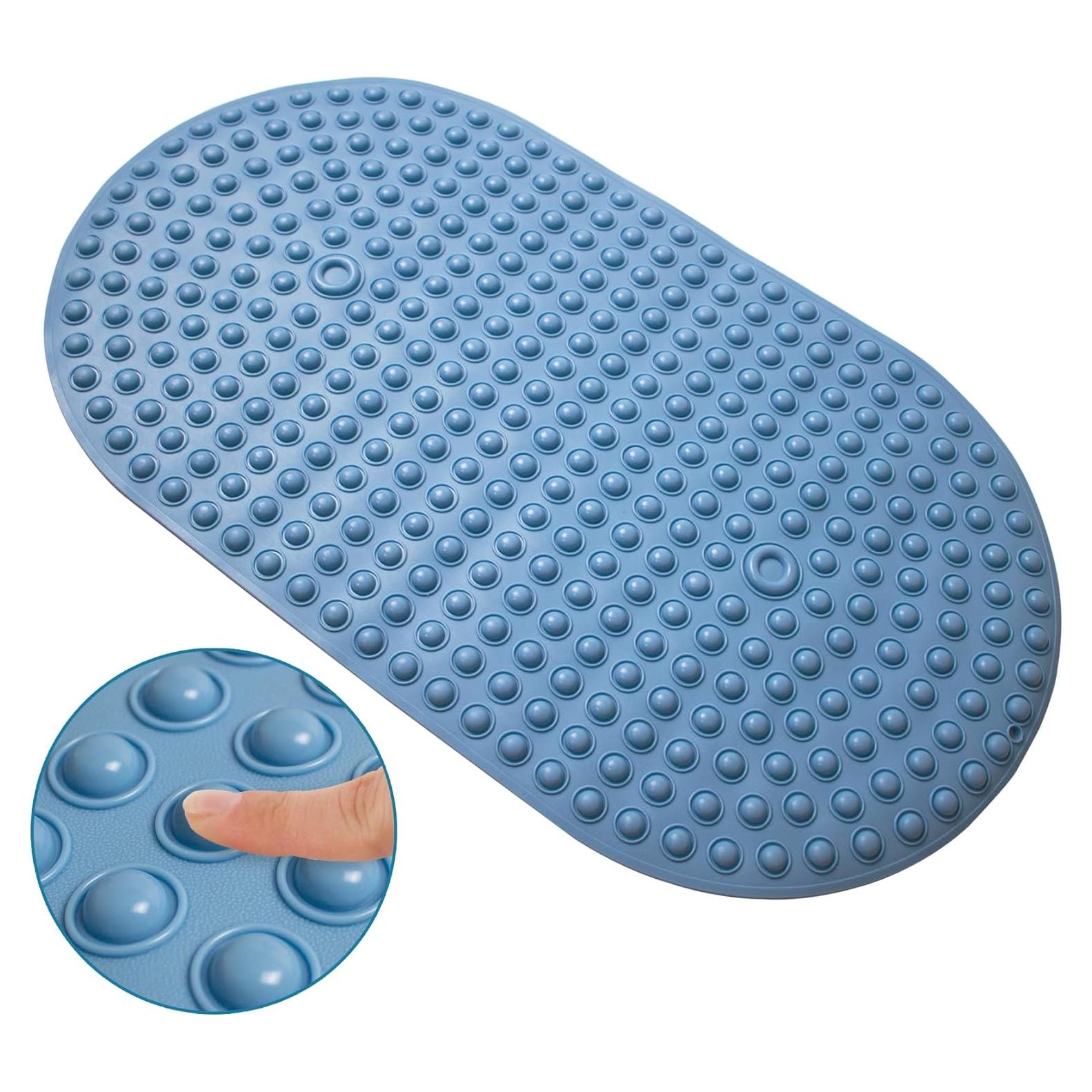 Alfombra de Baño Antideslizante Tiamo Azul 70 x 40 cm