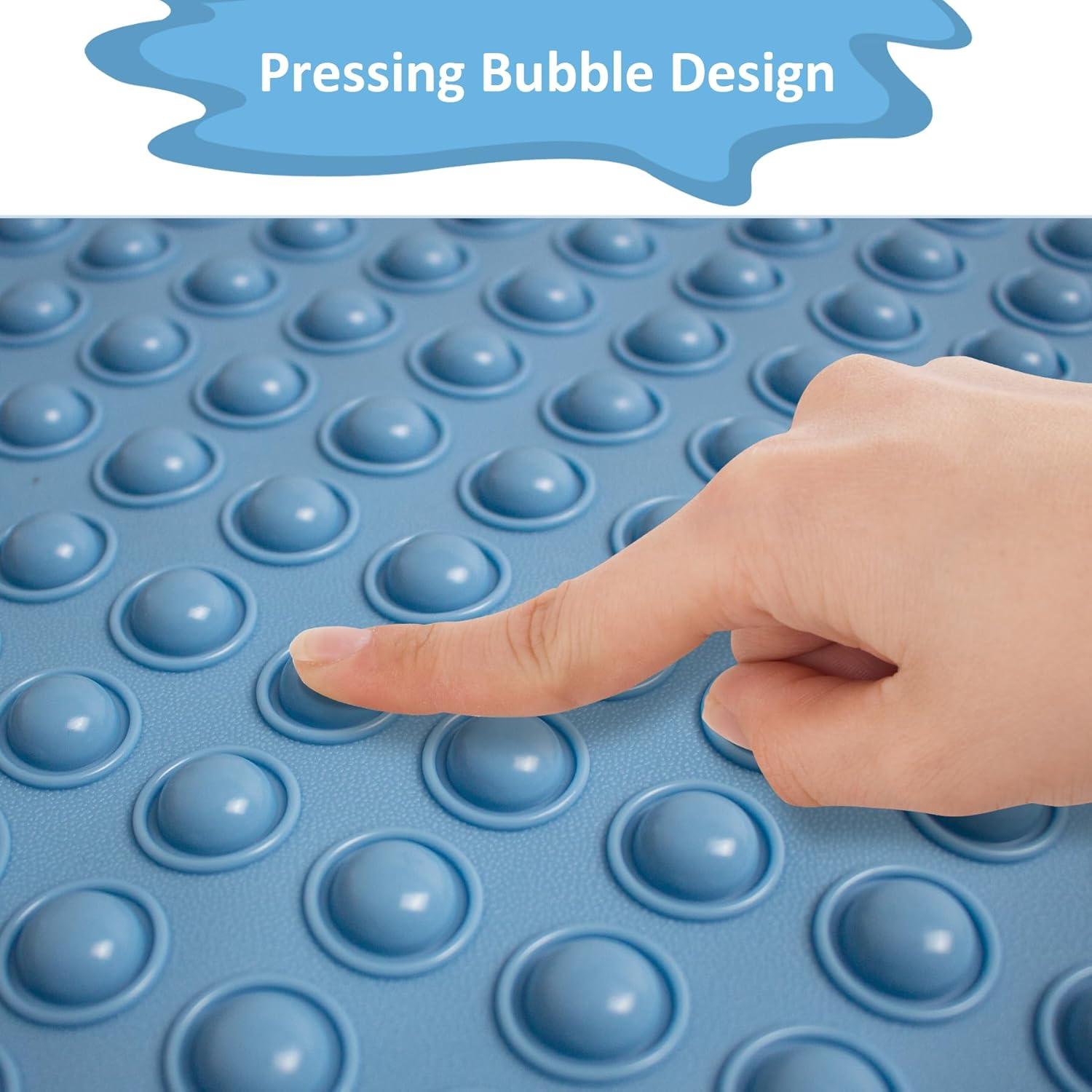 Alfombra de Baño Antideslizante Tiamo Azul 70 x 40 cm