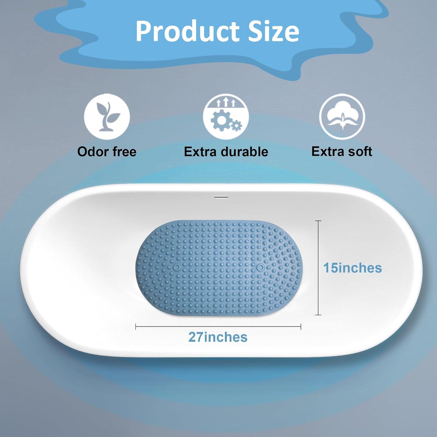 Alfombra de Baño Antideslizante Tiamo Azul 70 x 40 cm