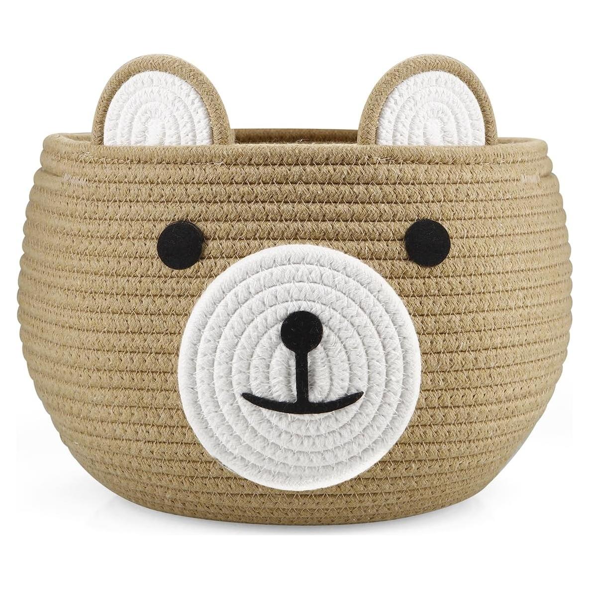 Cesta de Algodón PandaEar para Bebés - Organizador de Pañales 26.6x24cm