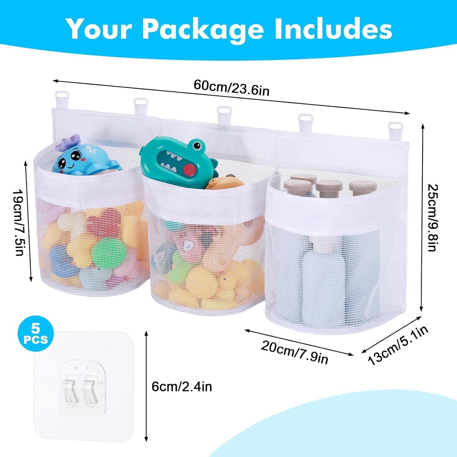 Organizador de Juguetes de Baño Huiguli 3 Compartimentos 66 cm